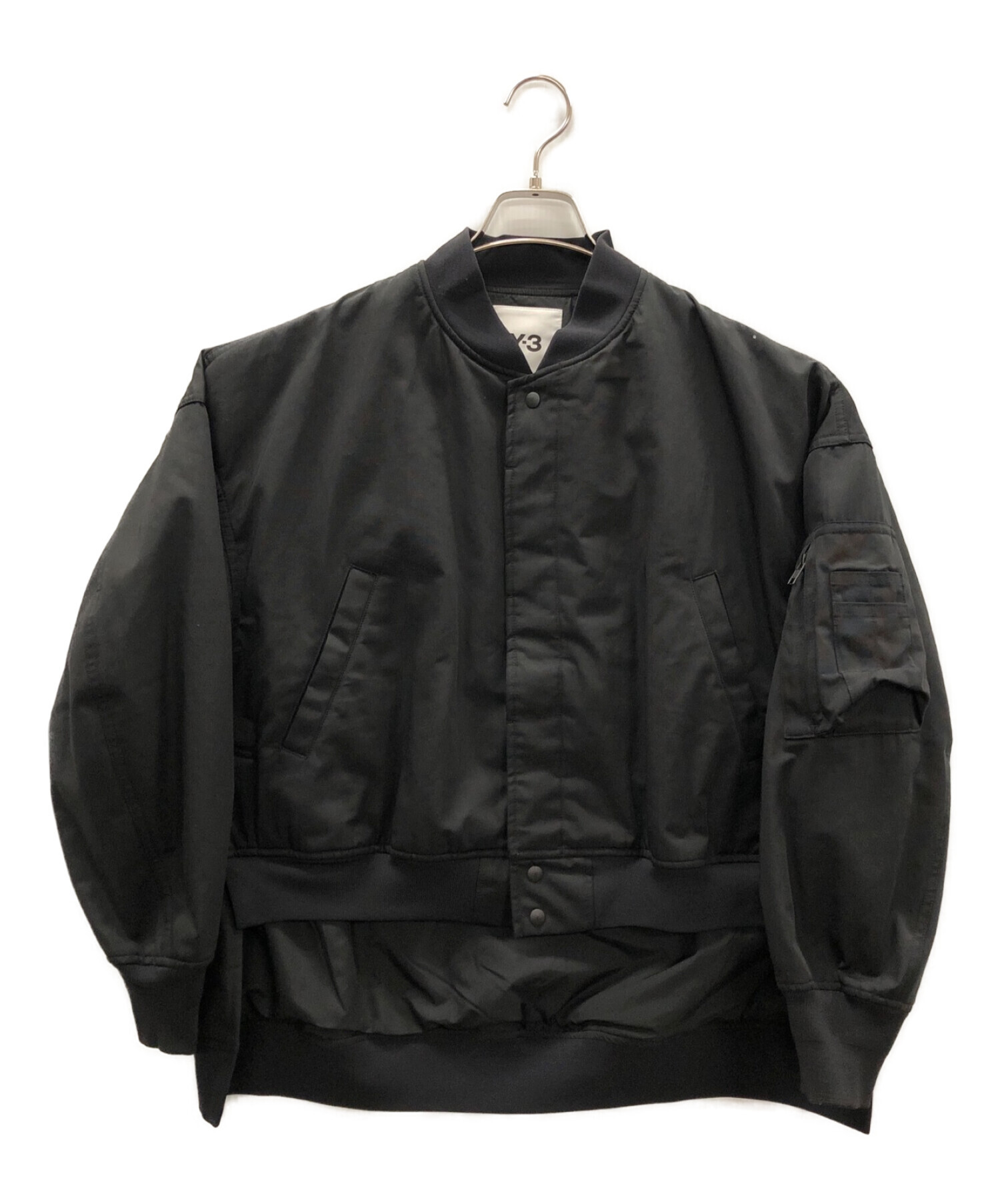 Y-3 (ワイスリー) バックロゴ ボンバージャケット ブラック サイズ:XS