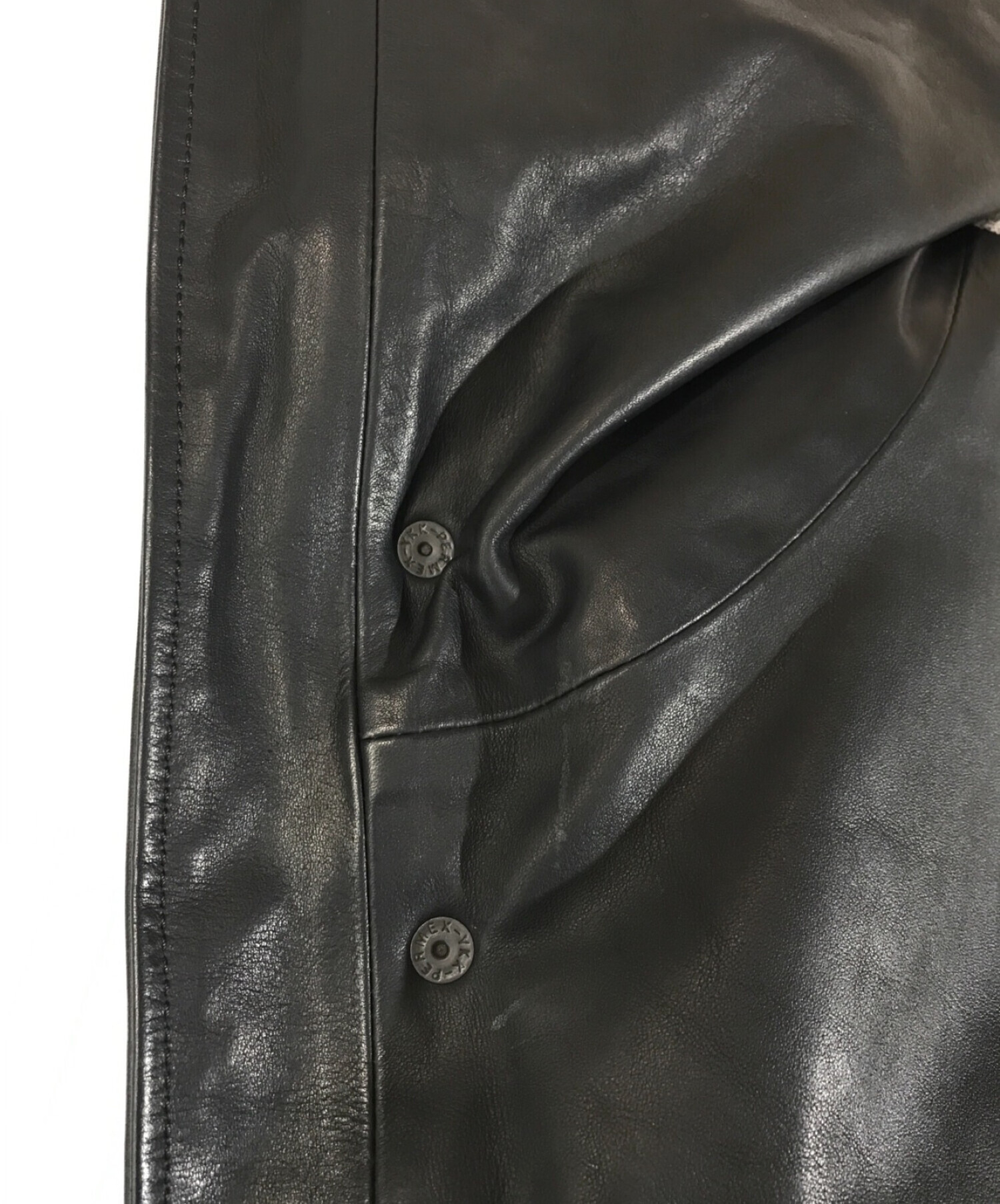 RIN (リン) Leather Down Jacket　TTAGGG ブラック サイズ:M