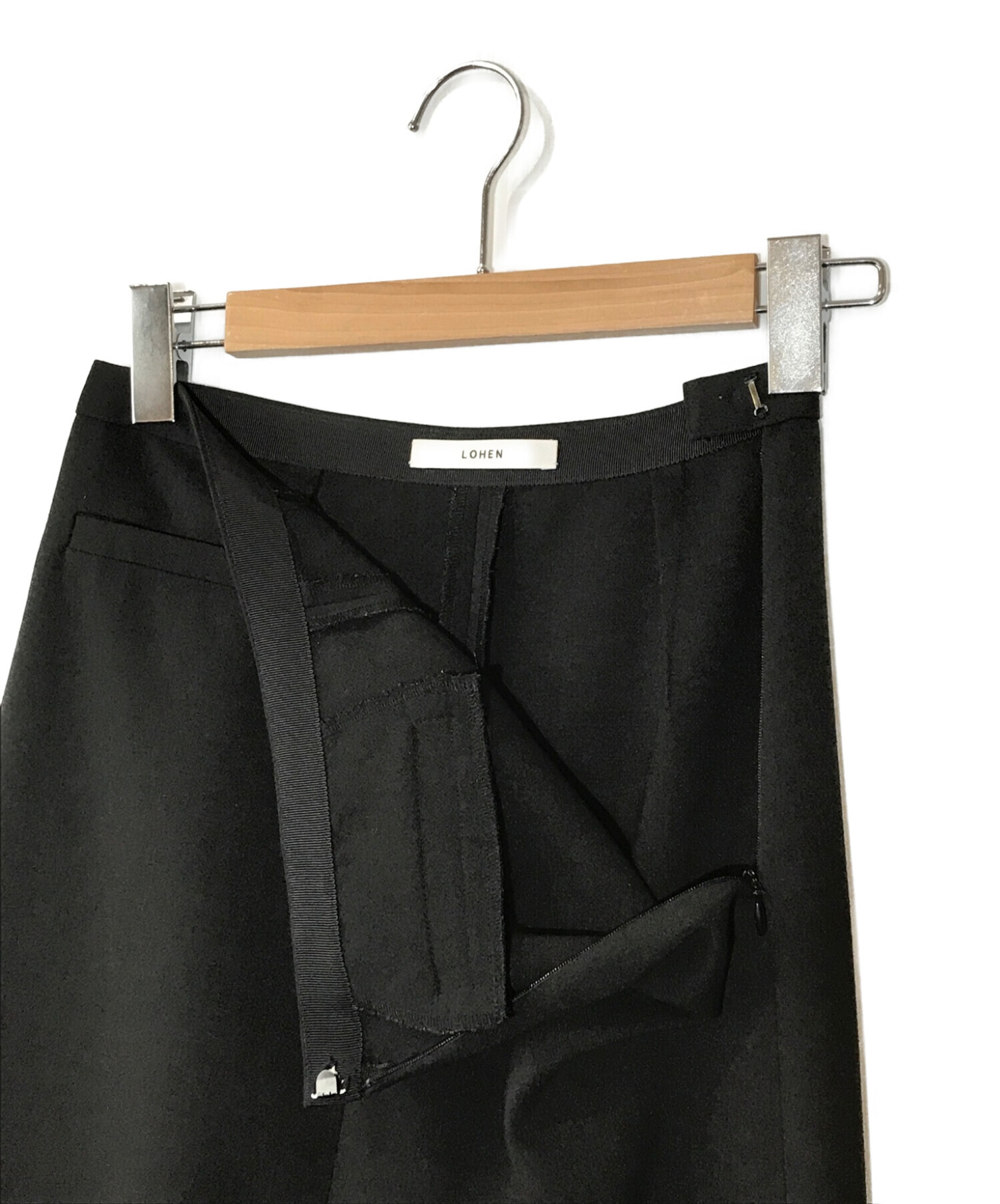 LOHEN (ローヘン) ストレートロングタイトスカート ブラック サイズ:38