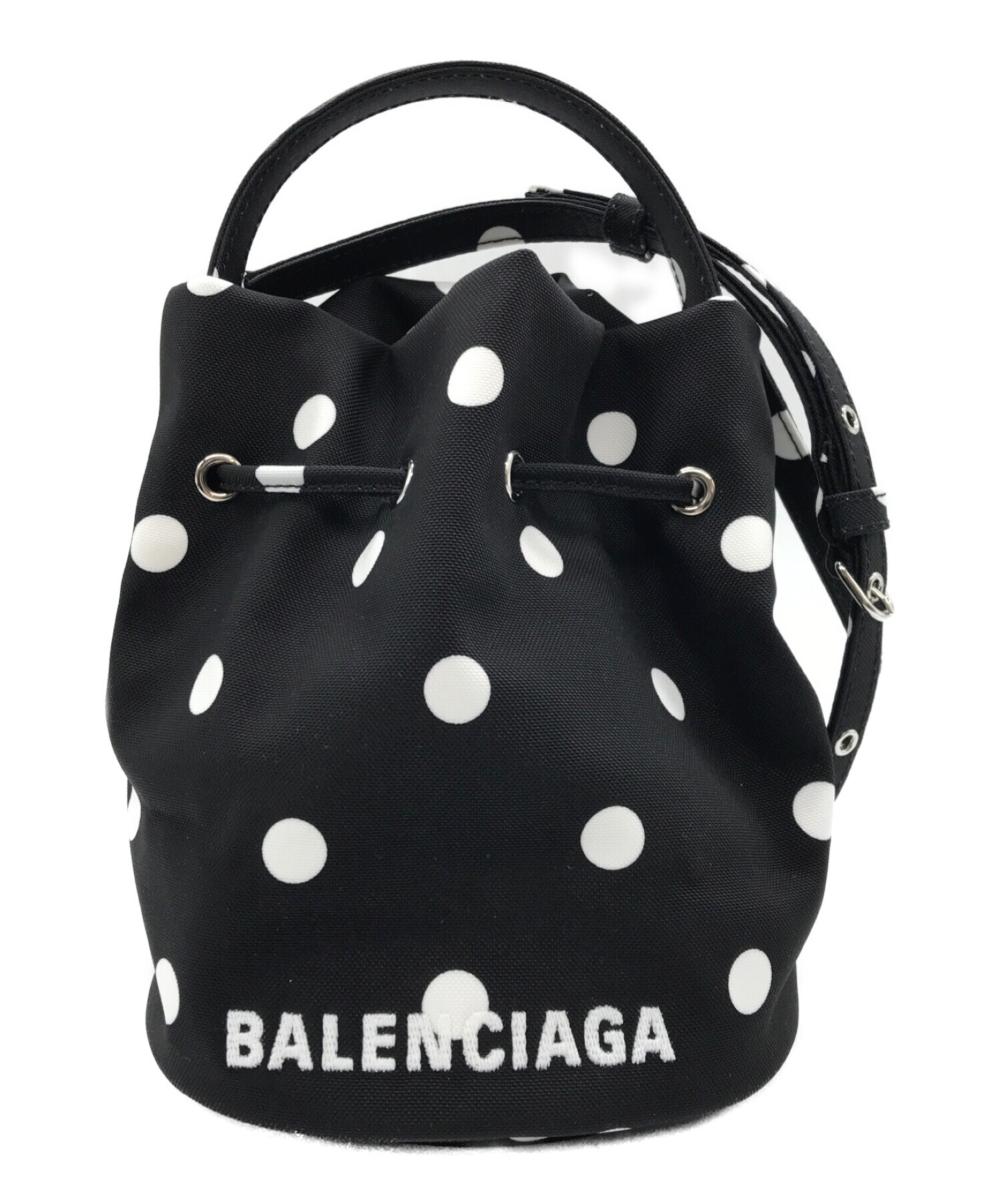 BALENCIAGA (バレンシアガ) ドローストリング バケットバッグ ブラック サイズ:下記参照