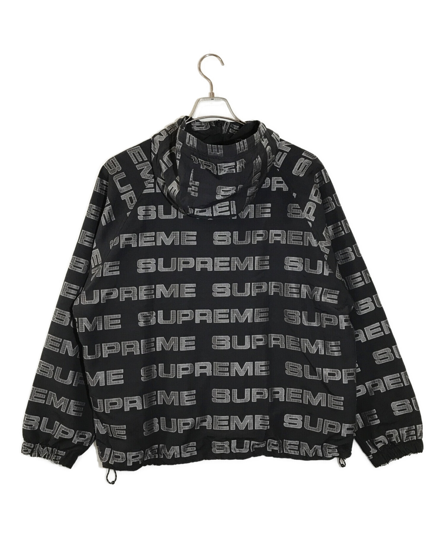 Supreme (シュプリーム) 21FW Logo Ripstop Hooded Track Jacket ブラック サイズ:L