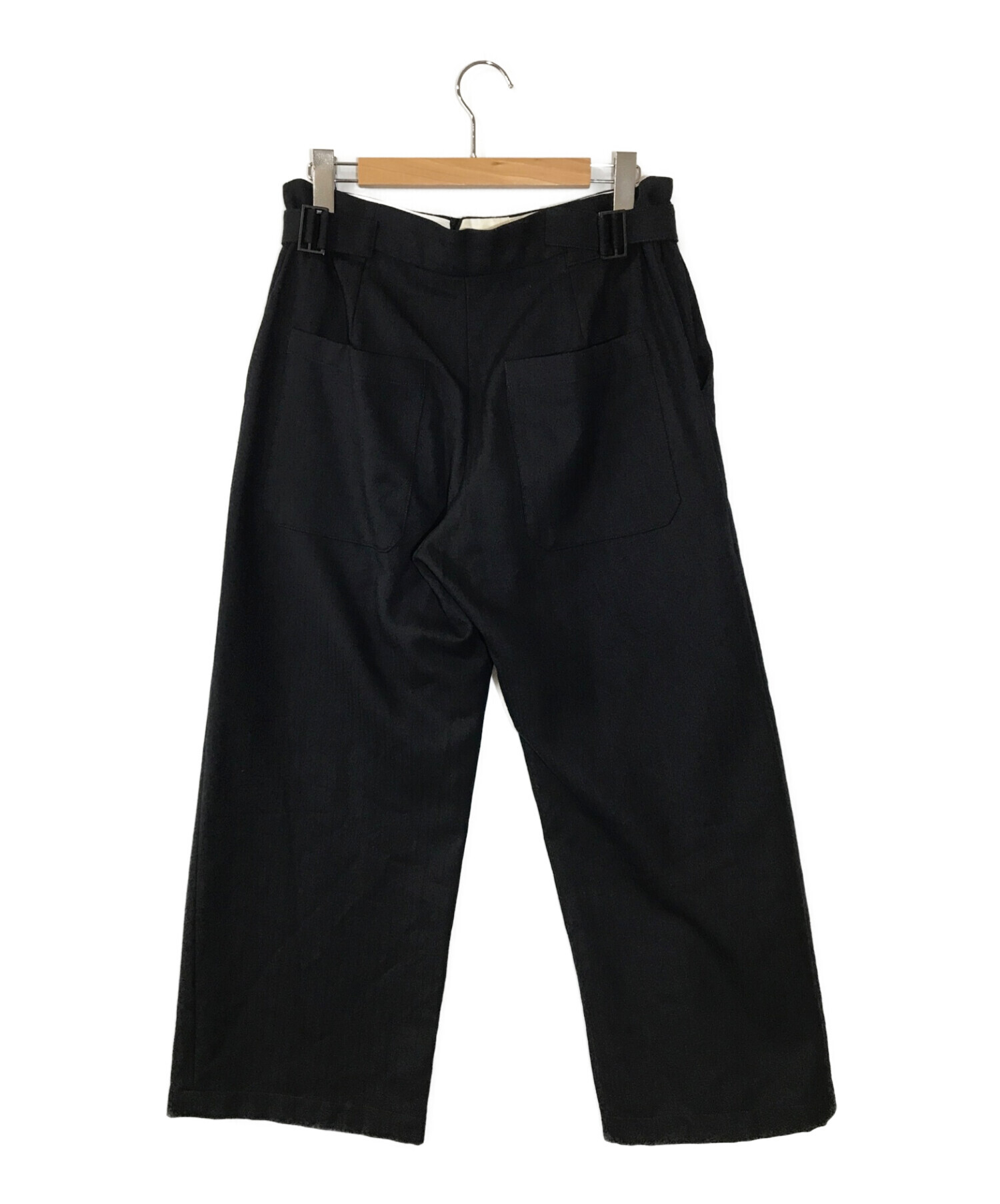 STUDIO NICHOLSON (スタジオニコルソン) BOSS HERITAGE HERRINGBONE PANT　 ボスヘリテージヘリンボーンパンツ ネイビー サイズ:M