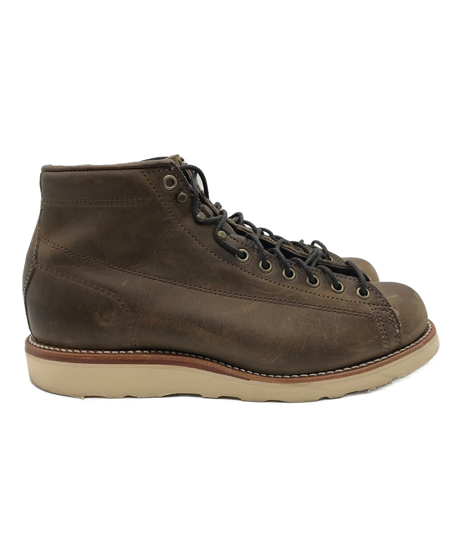 CHIPPEWA (チペワ) 5 ブリッジマン レーストゥトゥ モンキーブーツ ブラウン サイズ:27