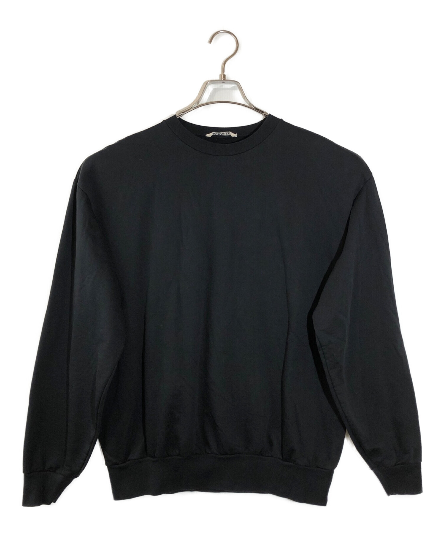 AURALEE (オーラリー) ELASTIC HIGH GAUGE SWEAT P/O ブラック サイズ:4