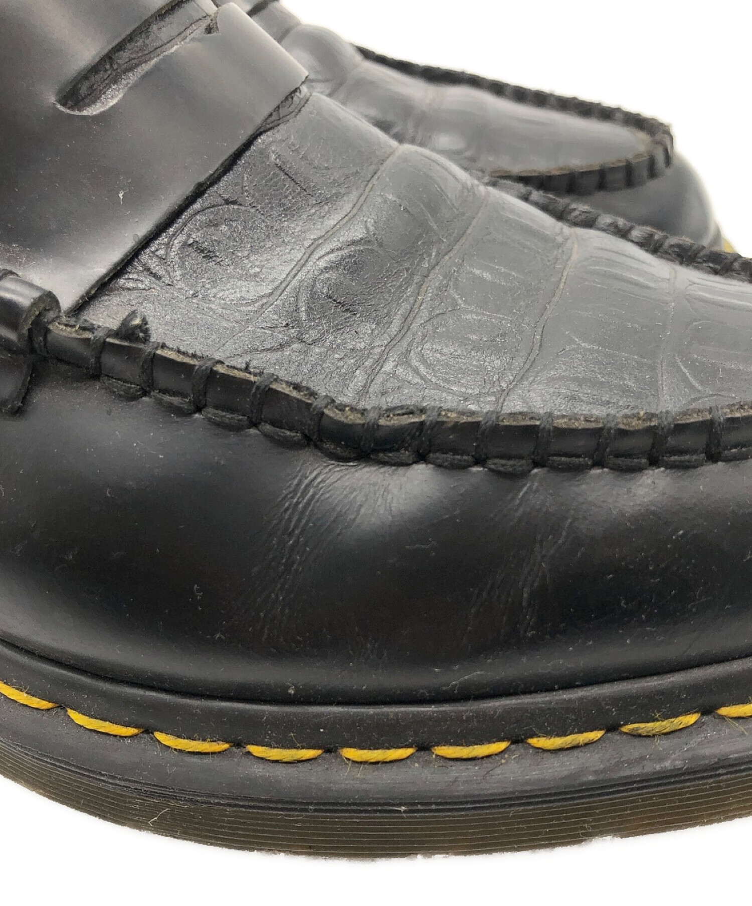 stussy×Dr.Martens (ステューシー×ドクターマーチン) ペントン ローファー ブラック サイズ:２６．５