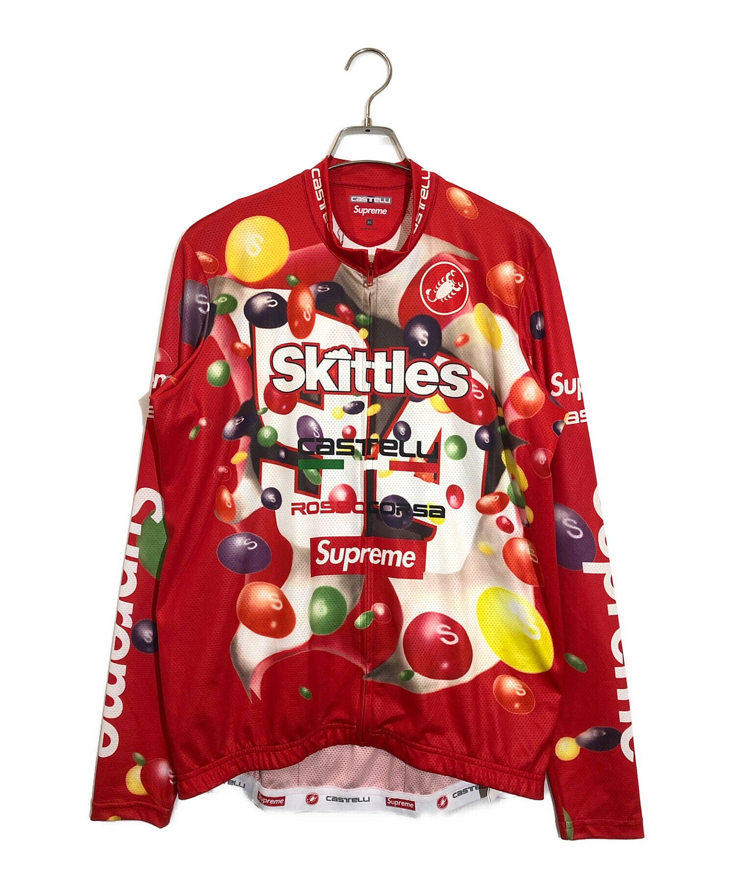 Supreme × Skittles Castelli (シュプリーム×ナイキスキットルズ×カステッリ) L/s Cycling Jersey  ネイビー サイズ:XL