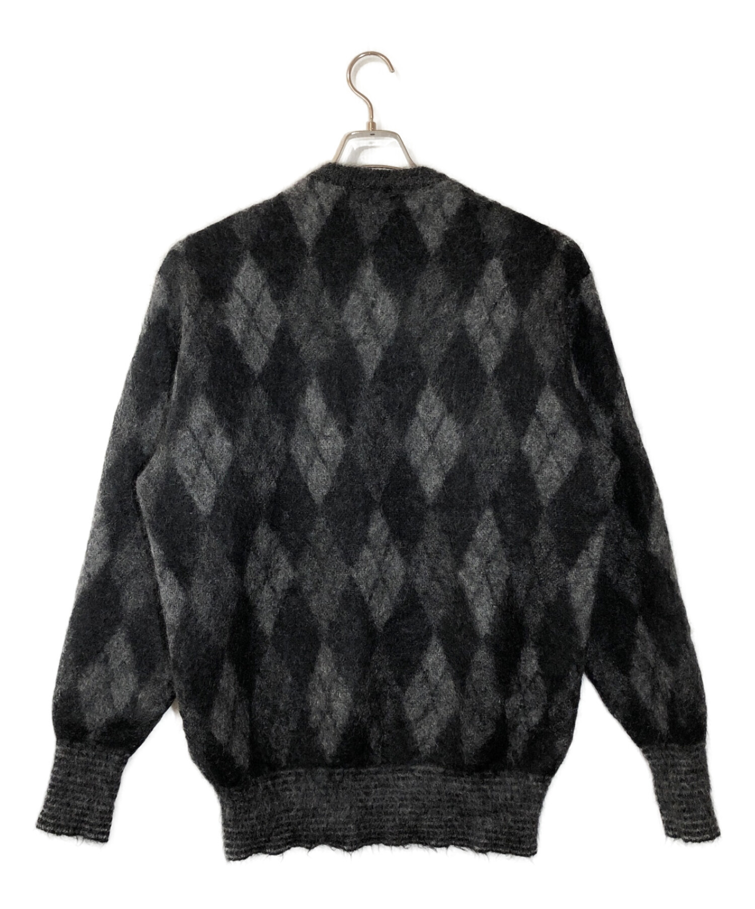 DIGAWEL (ディガウェル) Argyle Mohair Sweater　アーガイルモヘアセーター ブラック サイズ:3