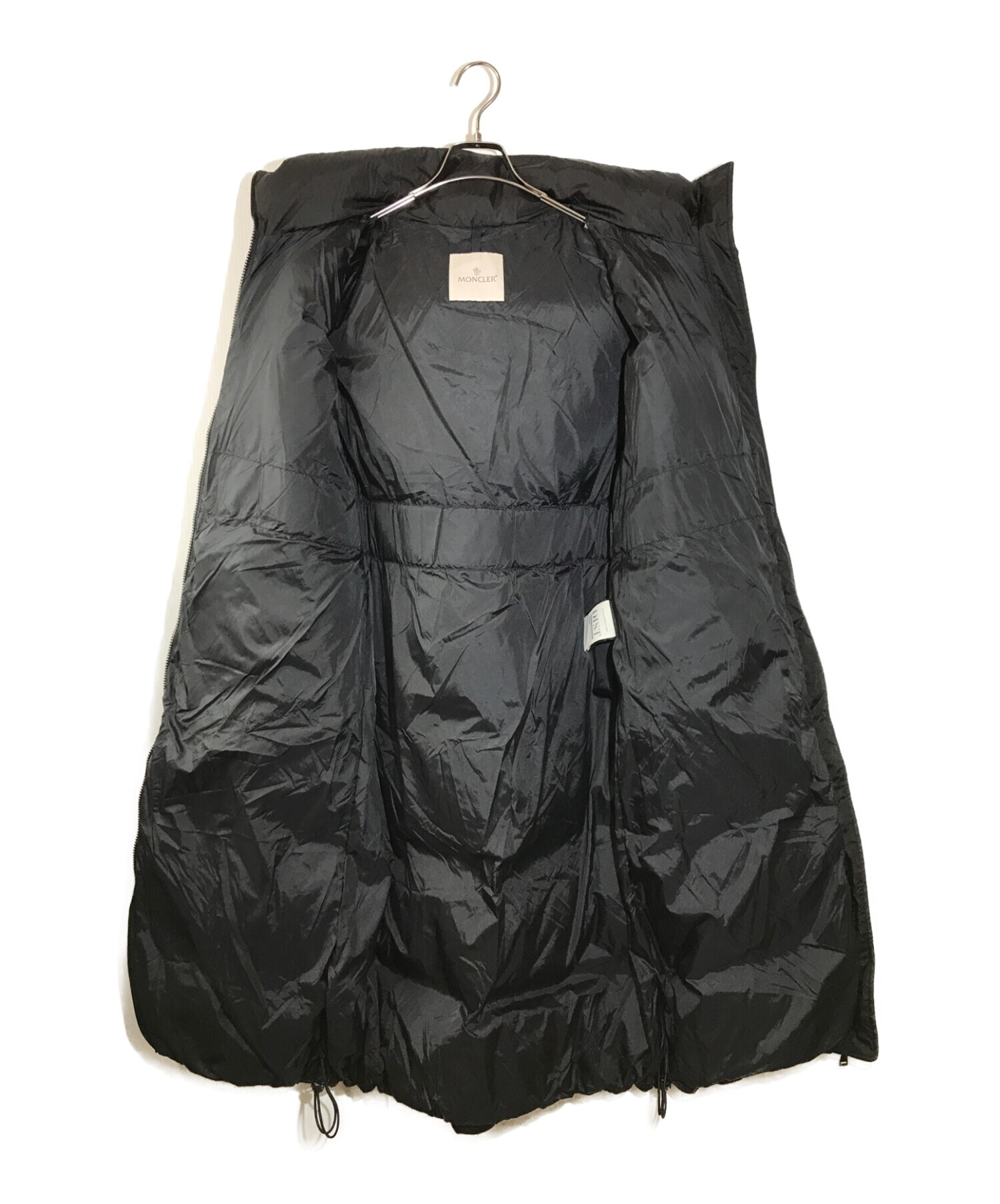 中古・古着通販】MONCLER (モンクレール) ロングダウンコート ブラック