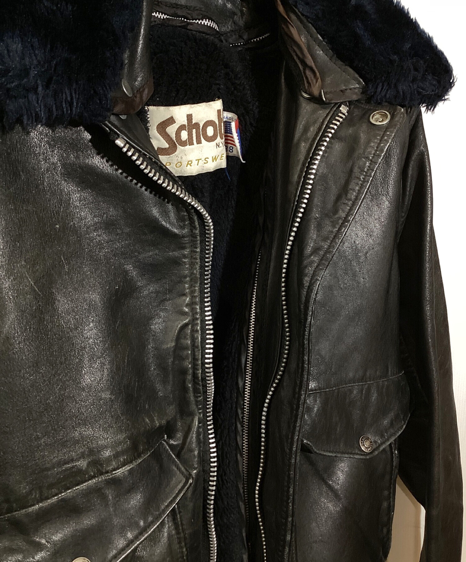 中古・古着通販】Schott (ショット) レザーボンバージャケット