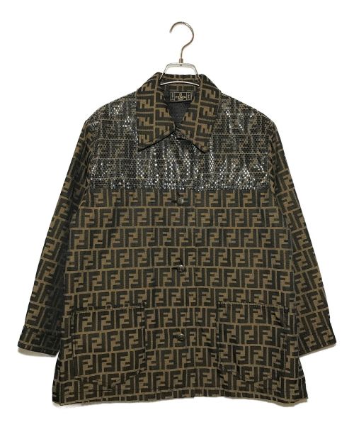 中古・古着通販】FENDI (フェンディ) ズッカ柄ジャケット ブラウン