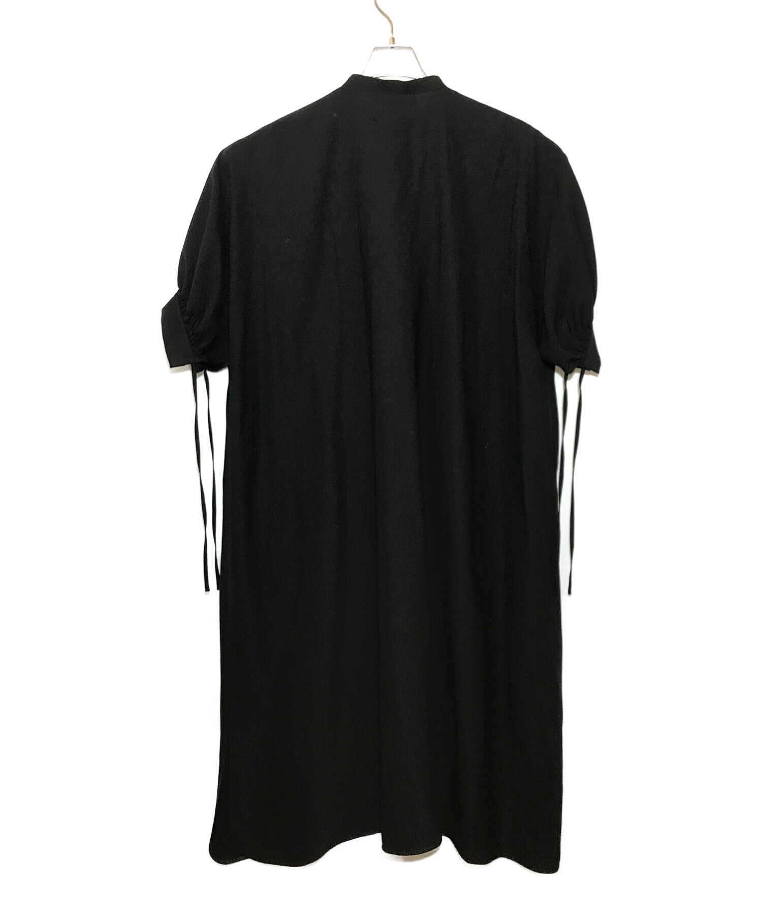 ENFOLD (エンフォルド) Comfortable Twill BIGシルエットドレス ブラック サイズ:３８