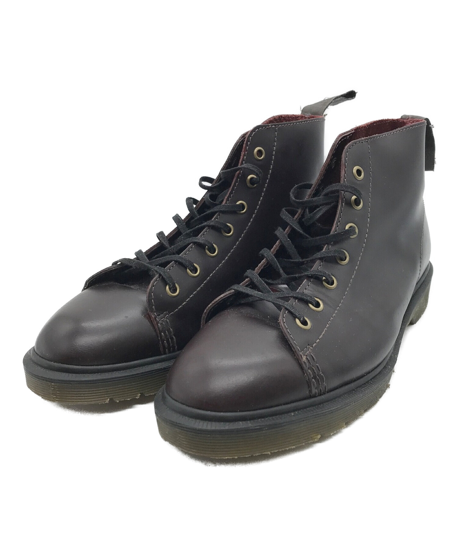 Dr.Martens◇ブーツ UK7 ボルドー レザー aw004 訳あり - ブーツ