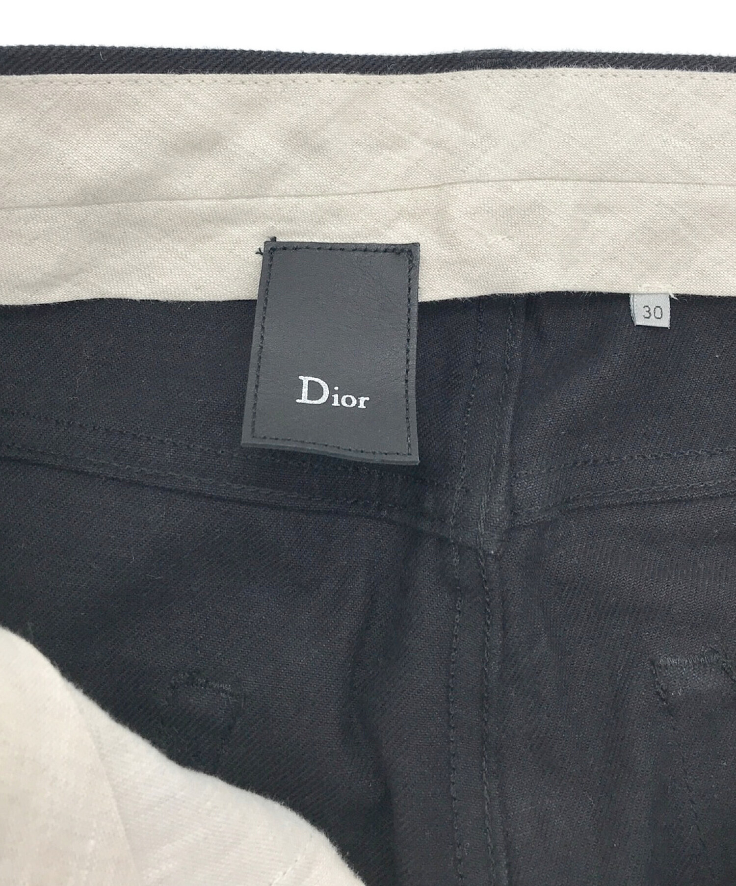 Dior Homme (ディオール オム) ストレッチスリムデニムパンツ ブラック サイズ:76cm（Ｗ30）