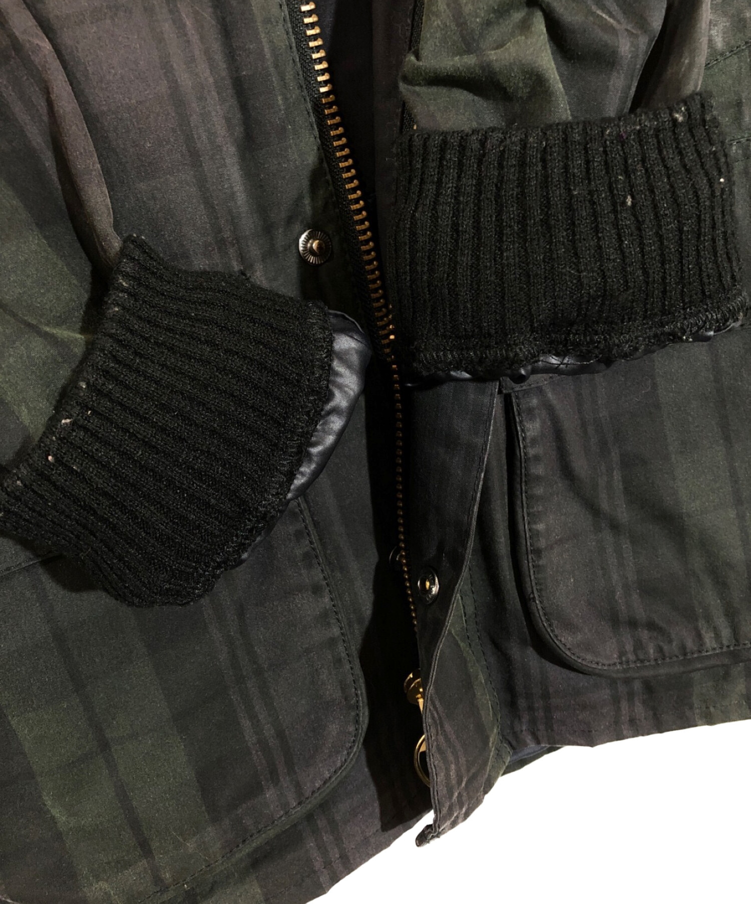 Barbour (バブアー) SL BEDALE BLACKWATCH　オイルドジャケット グリーン サイズ:34