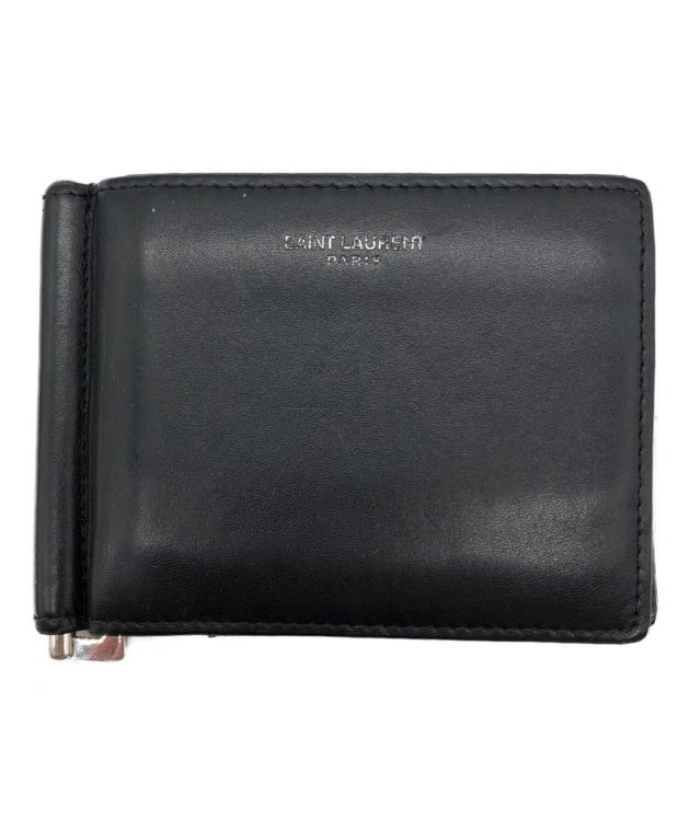 中古・古着通販】Saint Laurent Paris (サンローランパリ) マネークリップビルクリップウォレット ブラック  サイズ:下記参照｜ブランド・古着通販 トレファク公式【TREFAC FASHION】スマホサイト