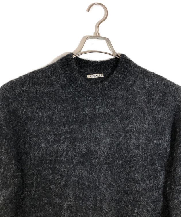 中古・古着通販】AURALEE (オーラリー) ALPACA WOOL SUPER LIGHT KNIT BIG アルパカウールスーパーライトニット  ブラック サイズ:4｜ブランド・古着通販 トレファク公式【TREFAC FASHION】スマホサイト