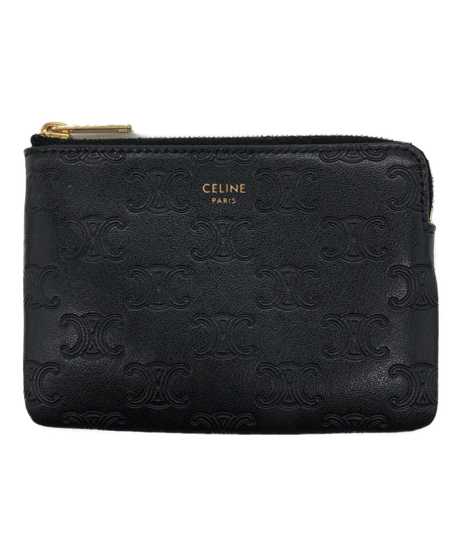 中古・古着通販】CELINE (セリーヌ) トリオンフコインケース ブラック