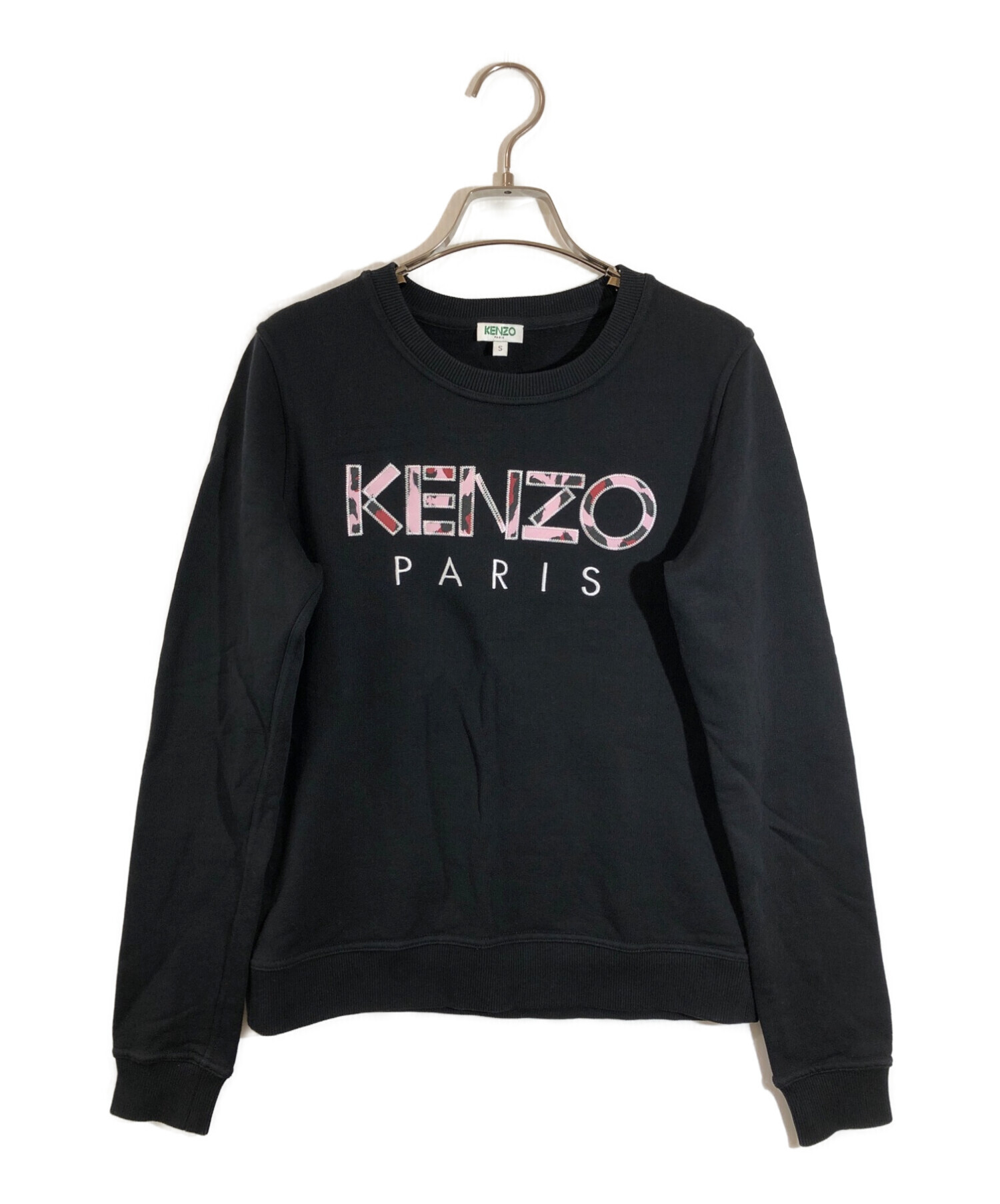 KENZO (ケンゾー) ロゴスウェット ブラック サイズ:S