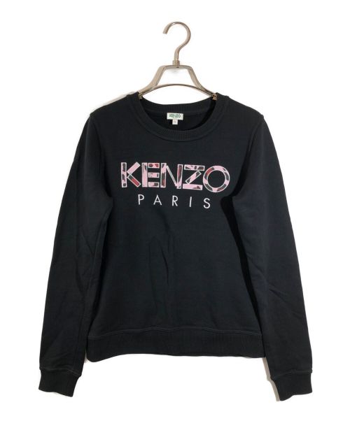 【中古・古着通販】KENZO (ケンゾー) ロゴスウェット ブラック