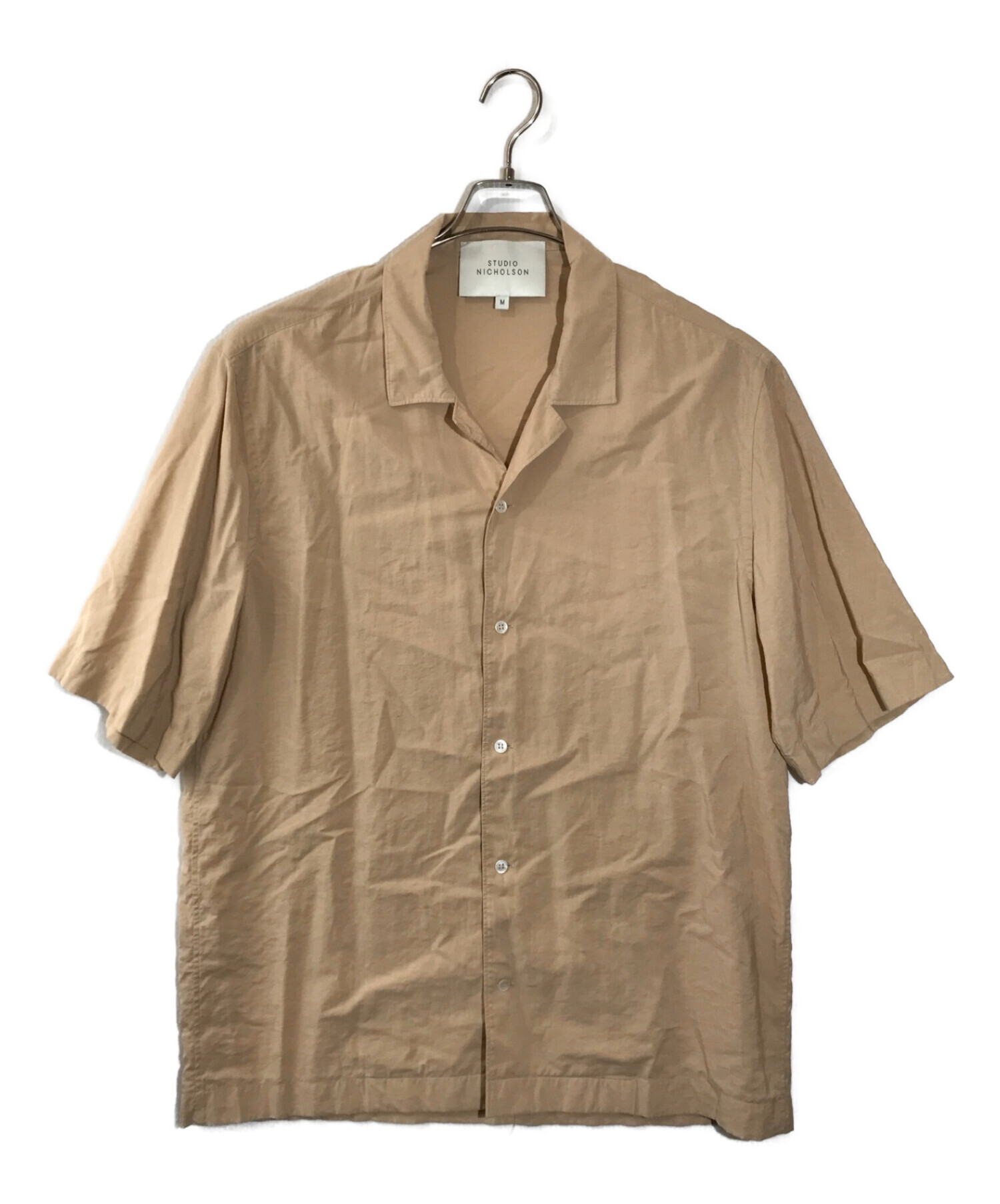 スタジオニコルソン オープンカラーシャツ襟オープンカラー - シャツ