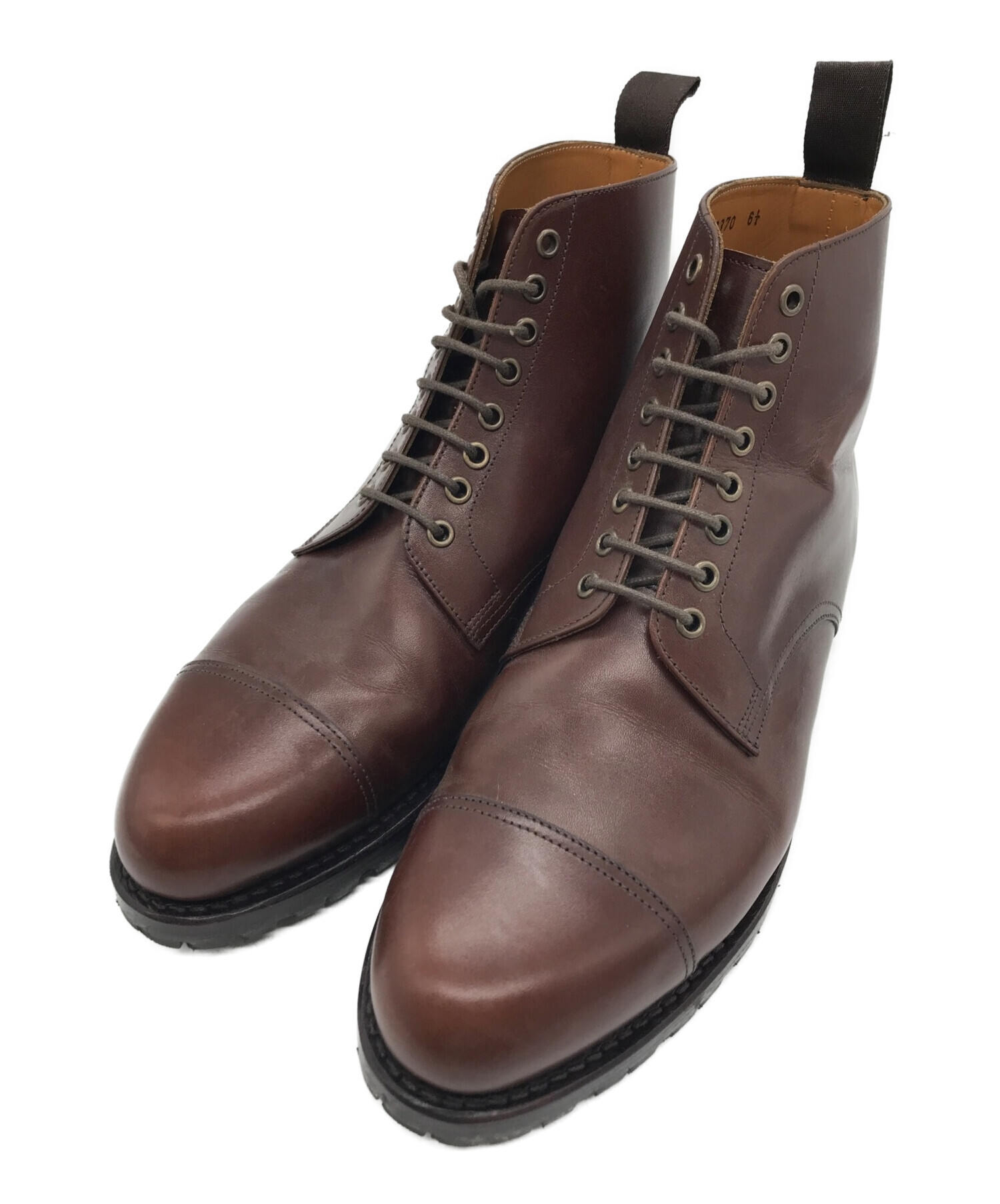 Jalan Sriwijaya (ジャランスリウァヤ) S.Tip LACE-UP BOOTS 　Sチップレースアップシューズ ブラウン サイズ:6  1/2