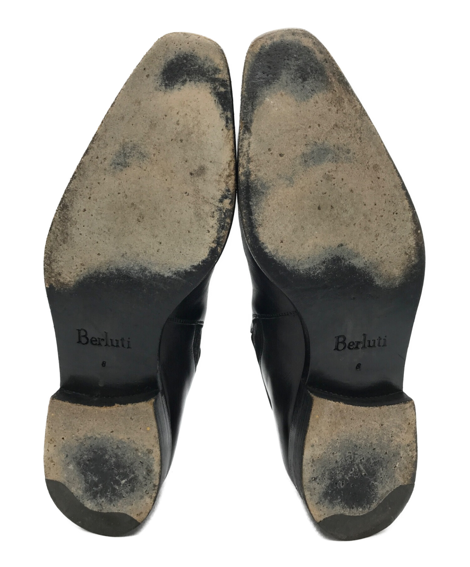 Berluti (ベルルッティ) サイドゴアショートブーツ ブラック サイズ:8