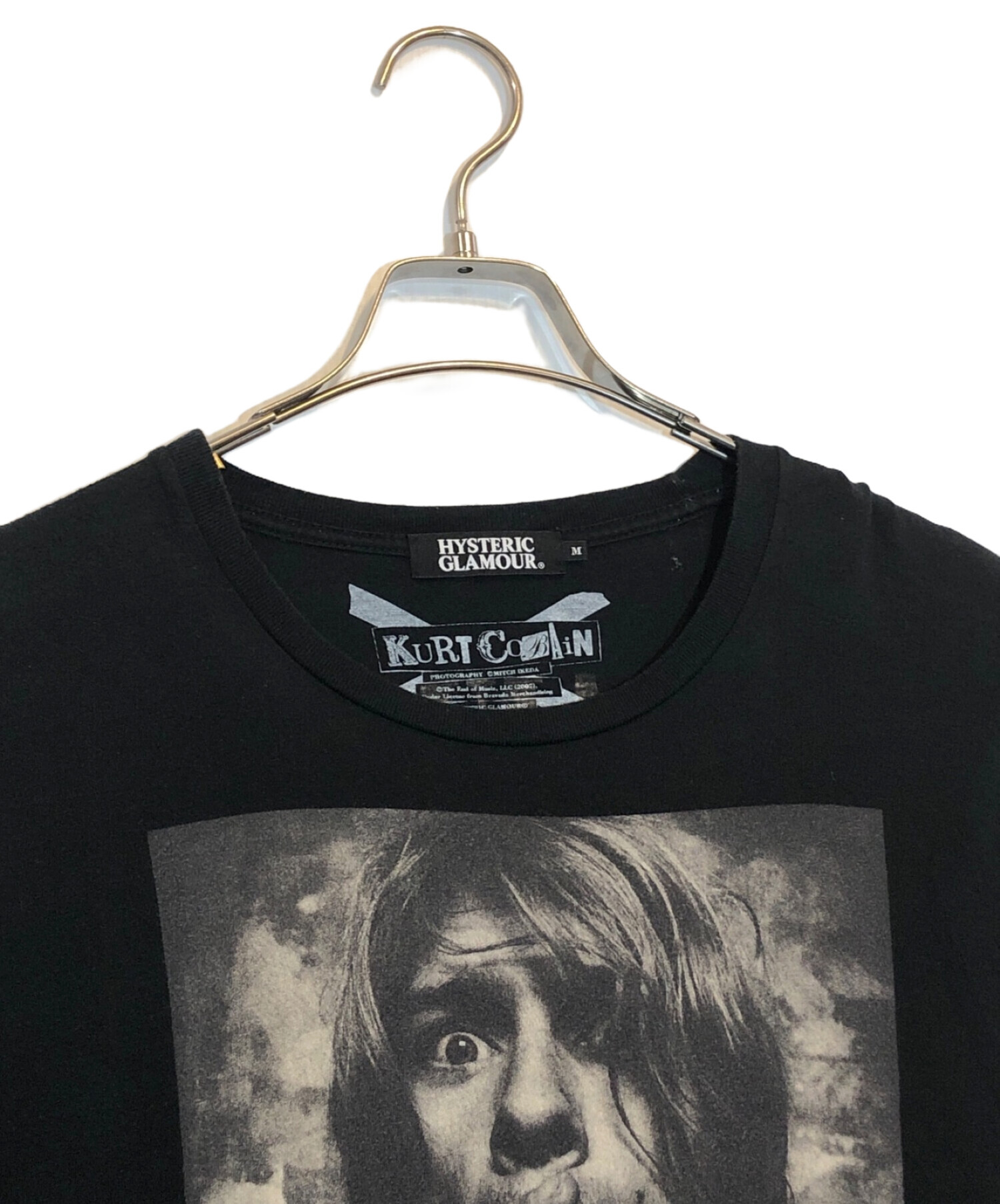 Hysteric Glamour (ヒステリックグラマー) カートコバーン プリントTシャツ ブラック サイズ:Ⅿ