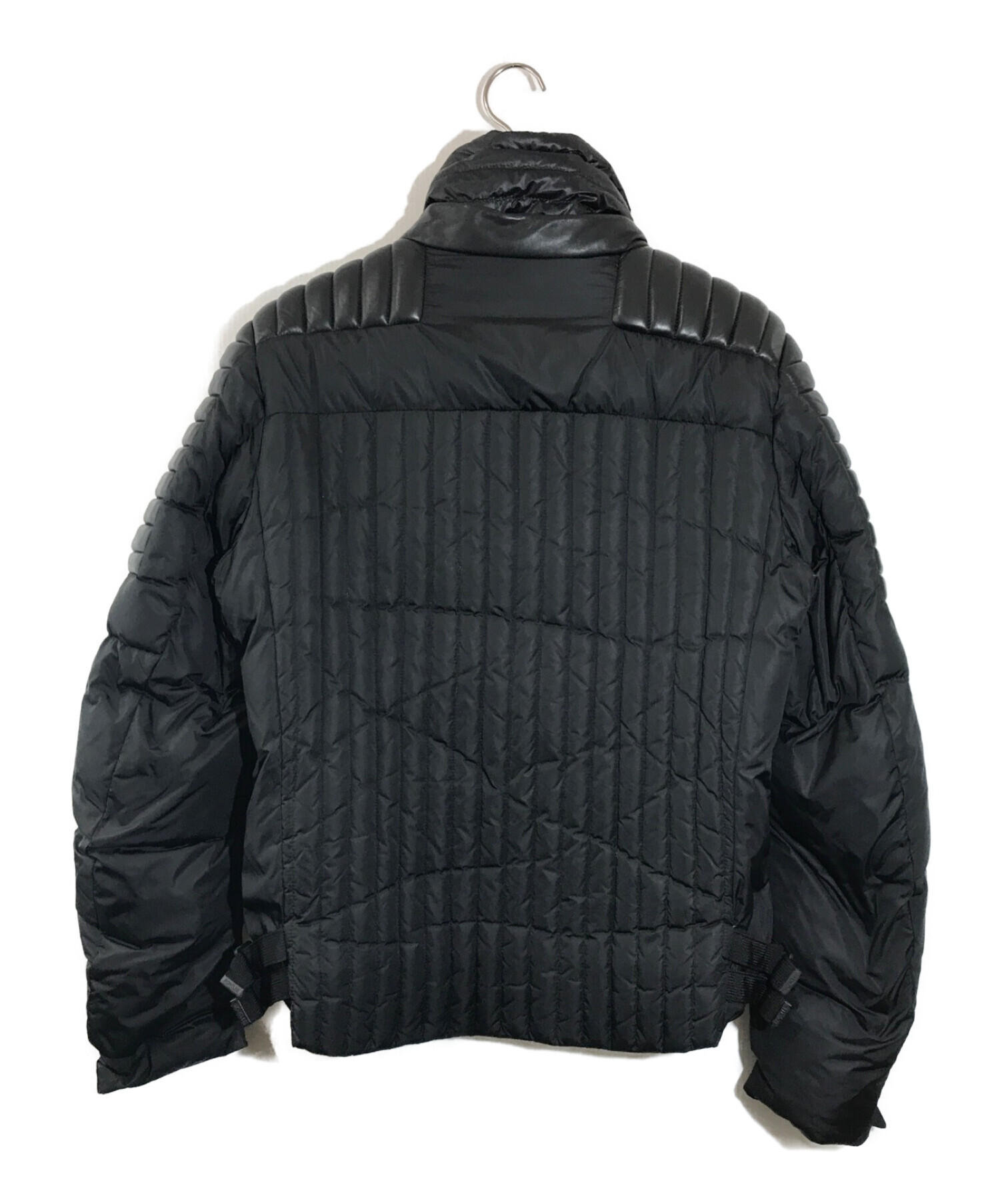 MONCLER GRENOBLE (モンクレール グルノーブル) LUZ ダウンライダースジャケット ブラック サイズ:3