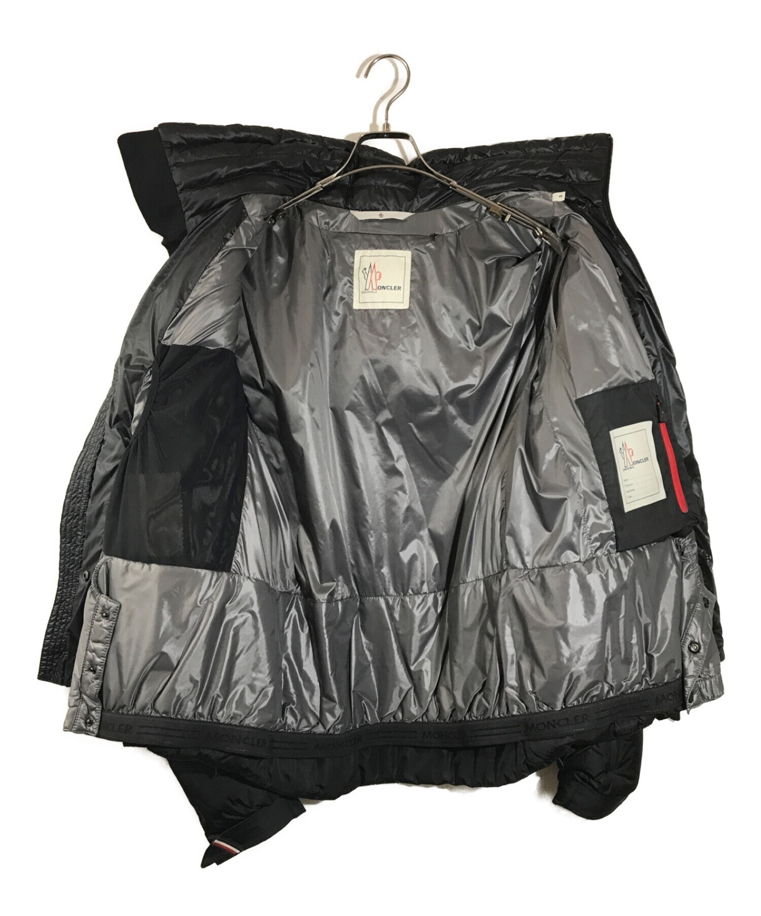 MONCLER GRENOBLE (モンクレール グルノーブル) LUZ ダウンライダースジャケット ブラック サイズ:3