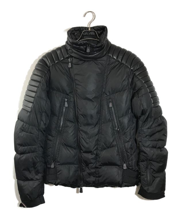 中古・古着通販】MONCLER GRENOBLE (モンクレール グルノーブル) LUZ ダウンライダースジャケット ブラック サイズ:3｜ブランド・古着通販  トレファク公式【TREFAC FASHION】スマホサイト