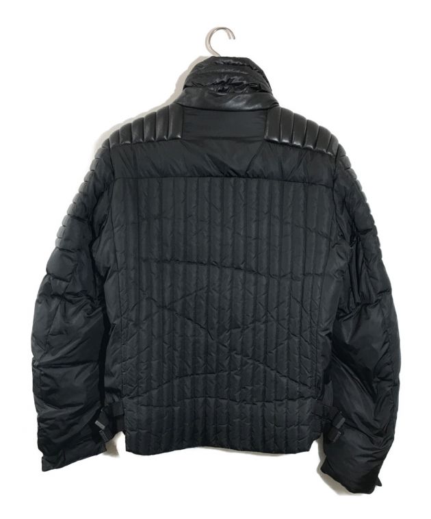 中古・古着通販】MONCLER GRENOBLE (モンクレール グルノーブル) LUZ ダウンライダースジャケット ブラック  サイズ:3｜ブランド・古着通販 トレファク公式【TREFAC FASHION】スマホサイト