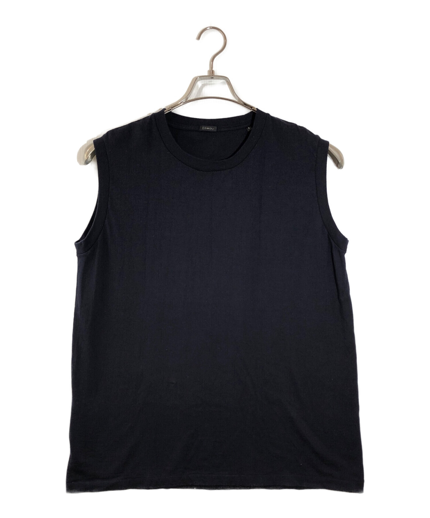 COMOLI コモリ Tシャツ・カットソー 2(M位) 黒半袖柄