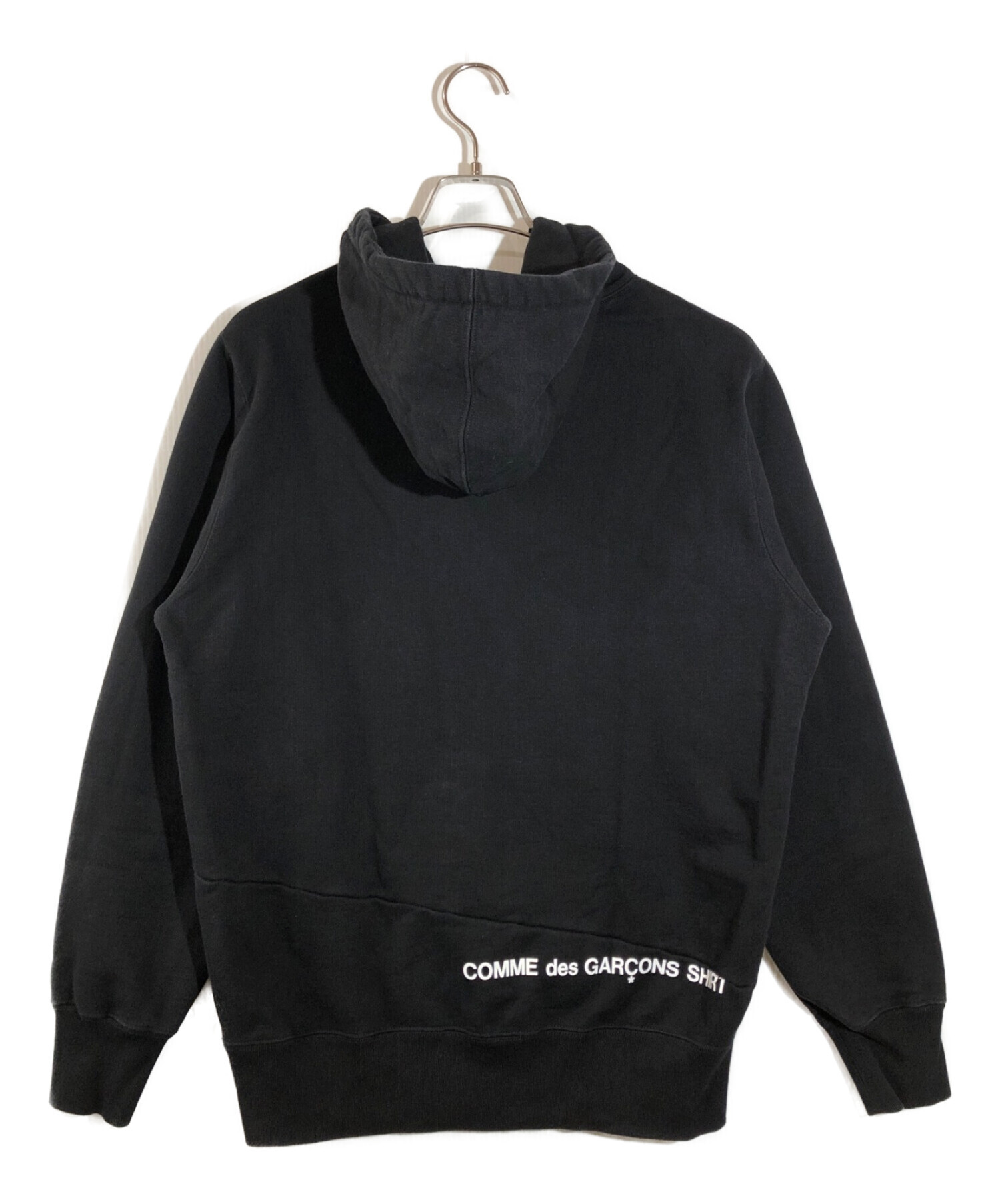 Supreme COMME des GARCONS SHIRT (コムデギャルソンシャツ) Split Box Logo Hooded  Sweatshirt　スプリットボックスロゴ フーデッドスウェットシャツ ブラック サイズ:S