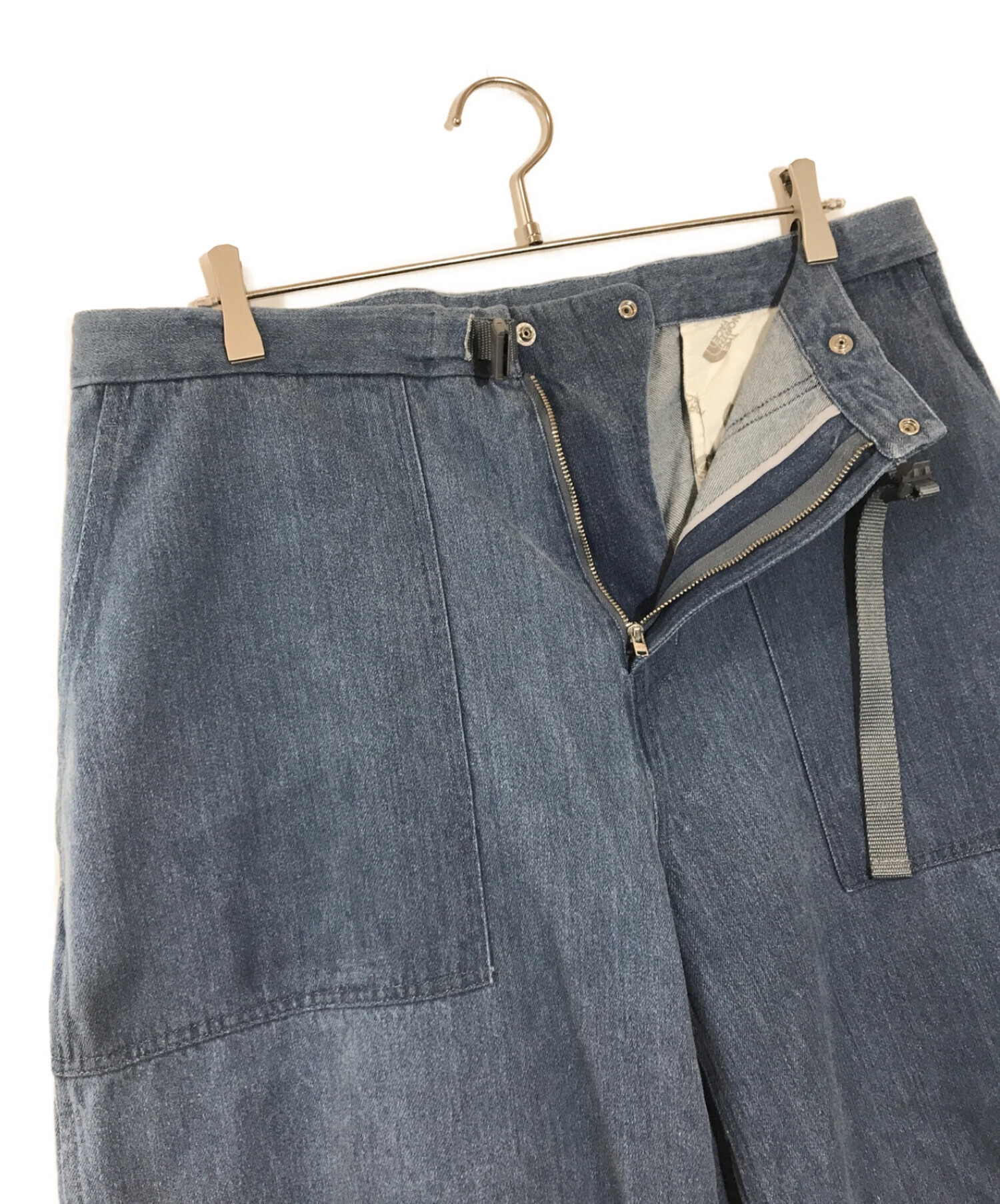 THE NORTHFACE PURPLELABEL (ザ・ノースフェイス パープルレーベル) Denim Field Wide Cropped  Pants　デニムフィールドワイドクロップドパンツ ブルー サイズ:36