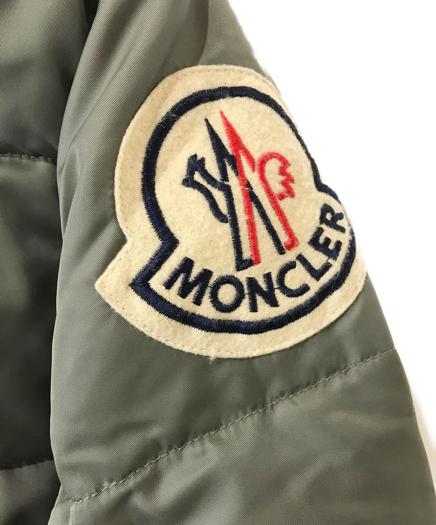 MONCLER (モンクレール) JUNYA WATANABE MAN (ジュンヤワタナベマン) ビッグワッペンダウンジャケット オリーブ サイズ:M