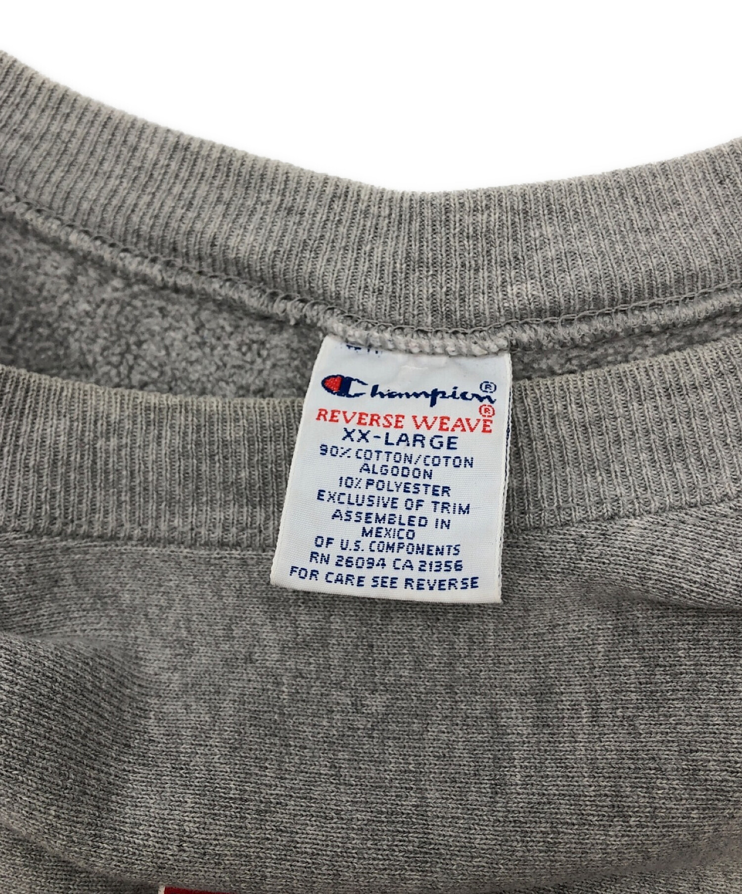 中古・古着通販】Champion (チャンピオン) 半袖リメイクリバースウィーブスウェット グレー サイズ:XX-LARGE｜ブランド・古着通販  トレファク公式【TREFAC FASHION】スマホサイト