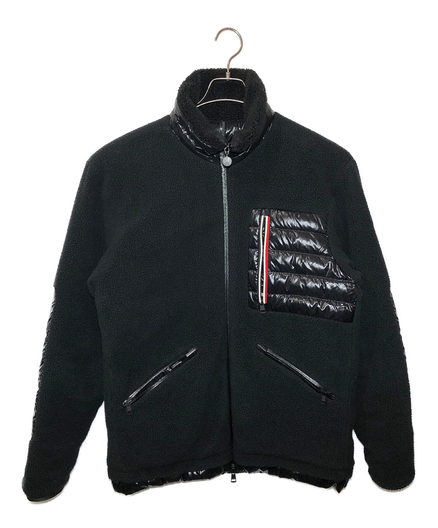 MONCLER (モンクレール) スチャブレス フリースジャケット ブラック サイズ:4