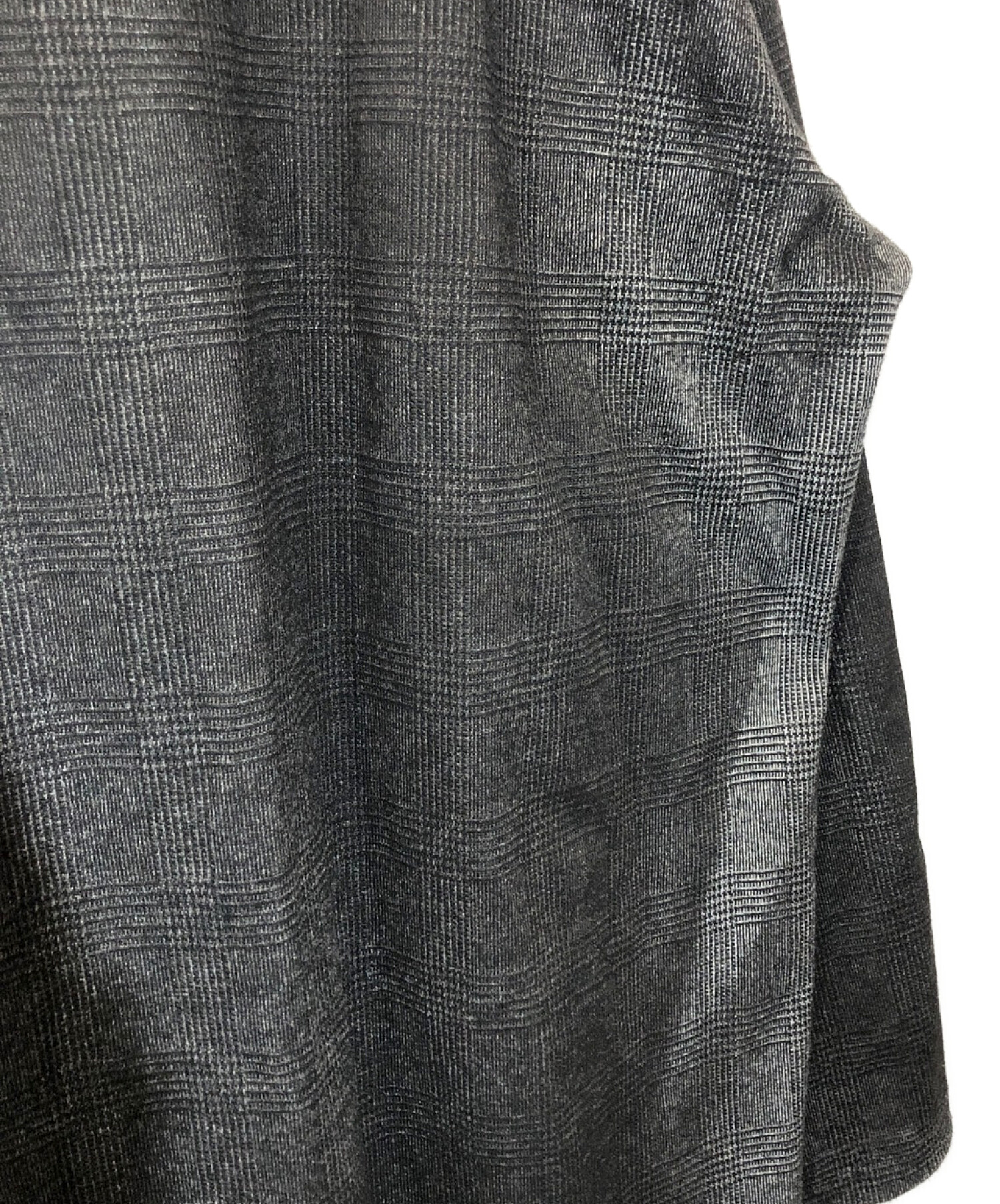 Yohji Yamamoto ツイード ロング丈コート ジャケット素材ウール
