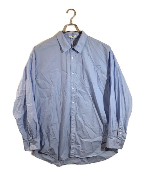 【中古・古着通販】ATON (エイトン) COTTON LAWN OVERSIZED SHIRT コットンローンオーバーサイズシャツ ブルー  サイズ:48 未使用品｜ブランド・古着通販 トレファク公式【TREFAC FASHION】スマホサイト