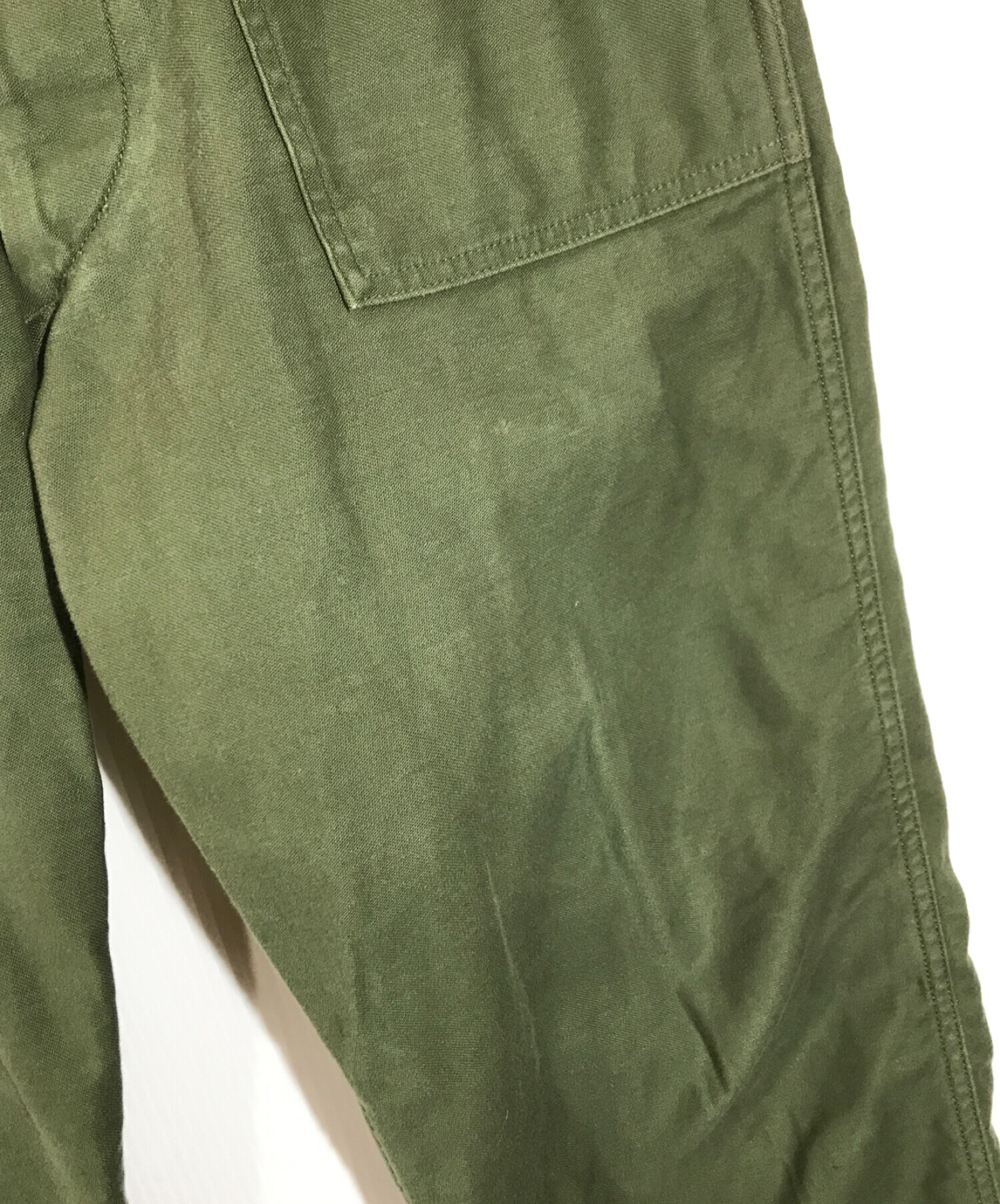 中古・古着通販】WTAPS (ダブルタップス) TROUSERS COTTON SATIN OLIVE