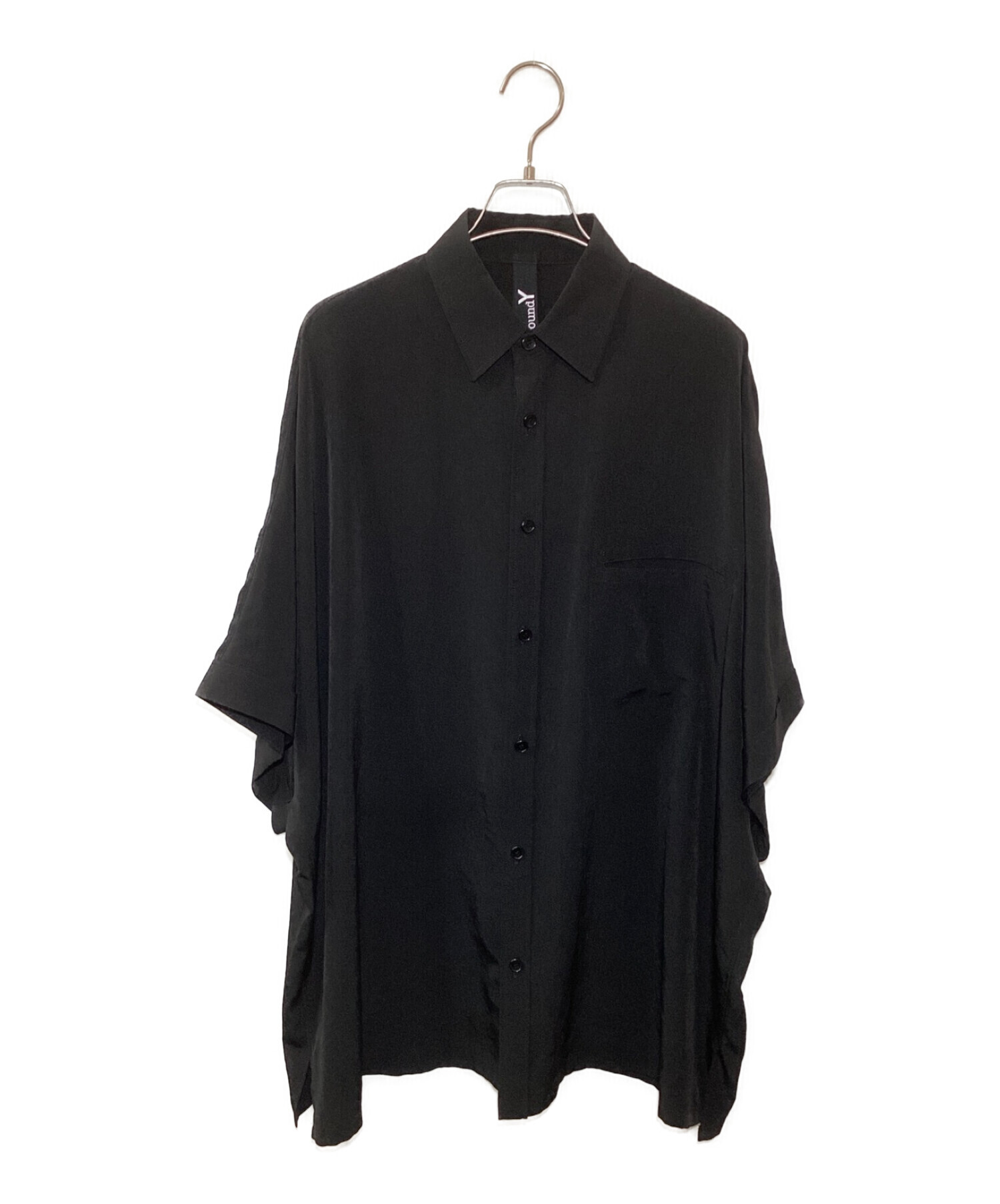 GROUND Y (グラウンドワイ) ドルマンビッグシャツ ブラック サイズ:1