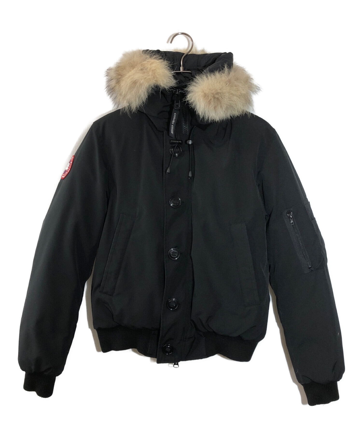 CANADA GOOSE (カナダグース) LABRADOR BOMBER　ファー付きボンバーダウンジャケット ブラック サイズ:M