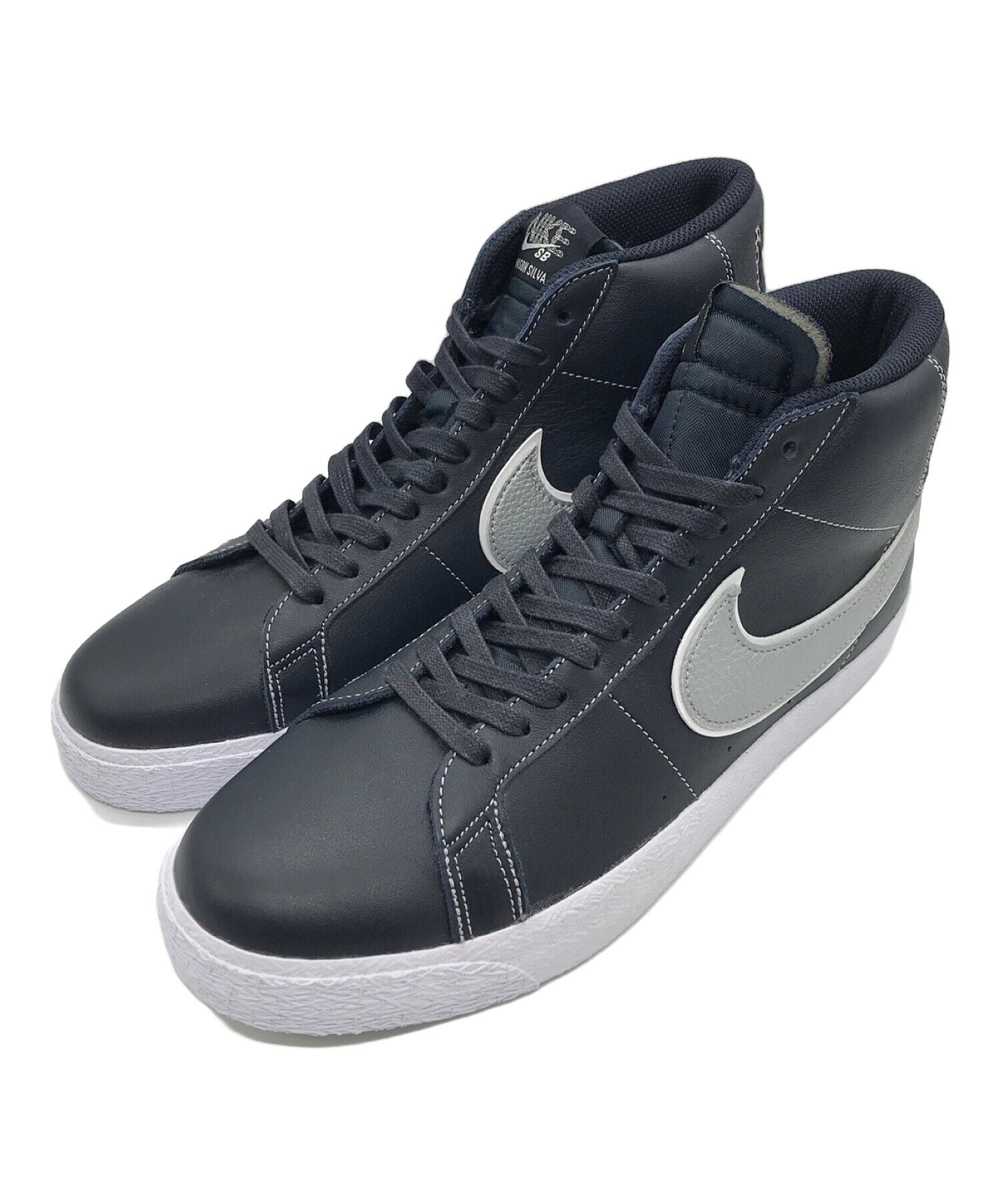 中古・古着通販】NIKE (ナイキ) ハイカットスニーカー ネイビー サイズ 