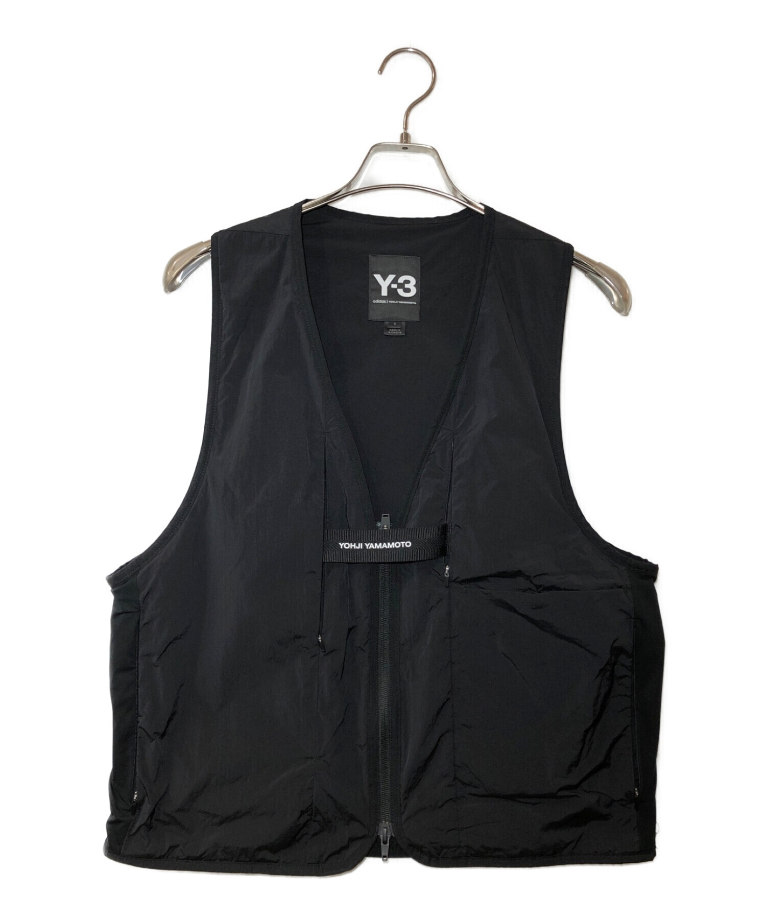 Y-3 (ワイスリー) トラベルリバーシブルナイロンベスト ブラック サイズ:s