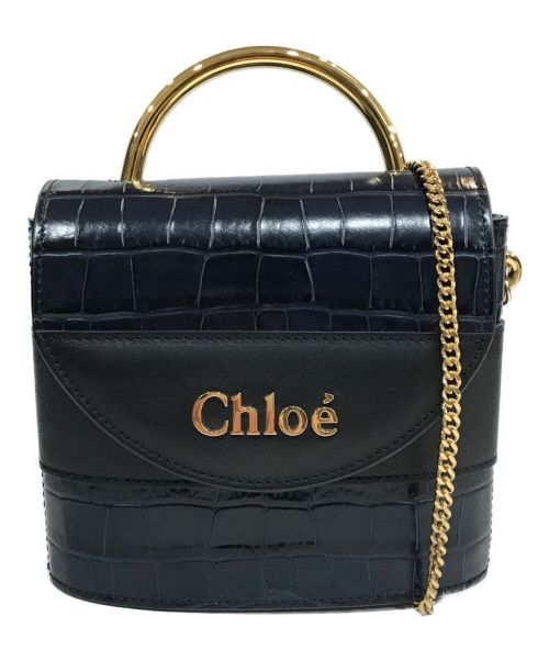 【中古・古着通販】Chloe (クロエ) アビーロックチェーンショルダーバッグ ネイビー×ブラック｜ブランド・古着通販 トレファク公式【TREFAC  FASHION】スマホサイト