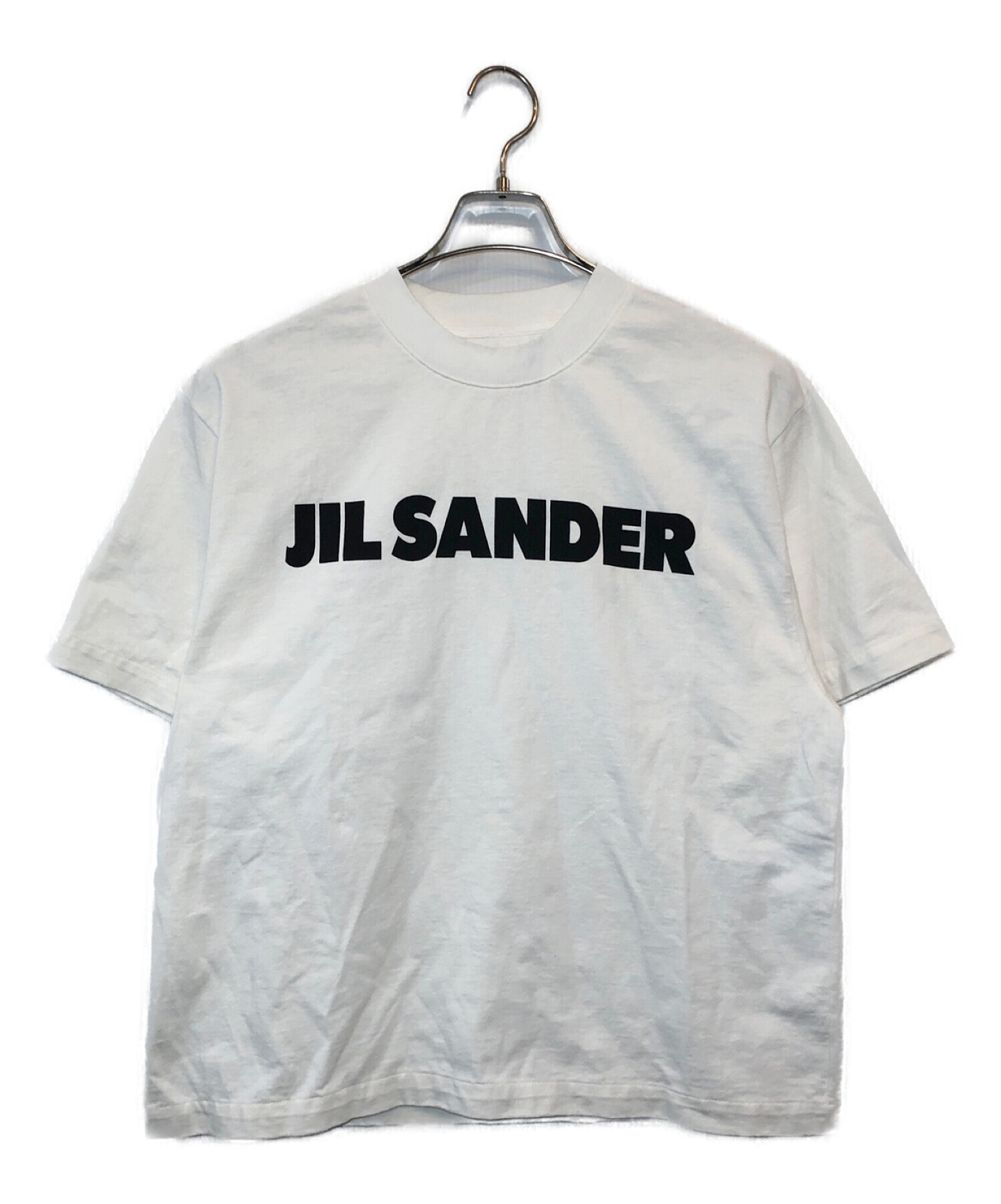 【高評価新作】ジルサンダー Tシャツ Mサイズ ホワイトJIL SANDER Tシャツ/カットソー(半袖/袖なし)