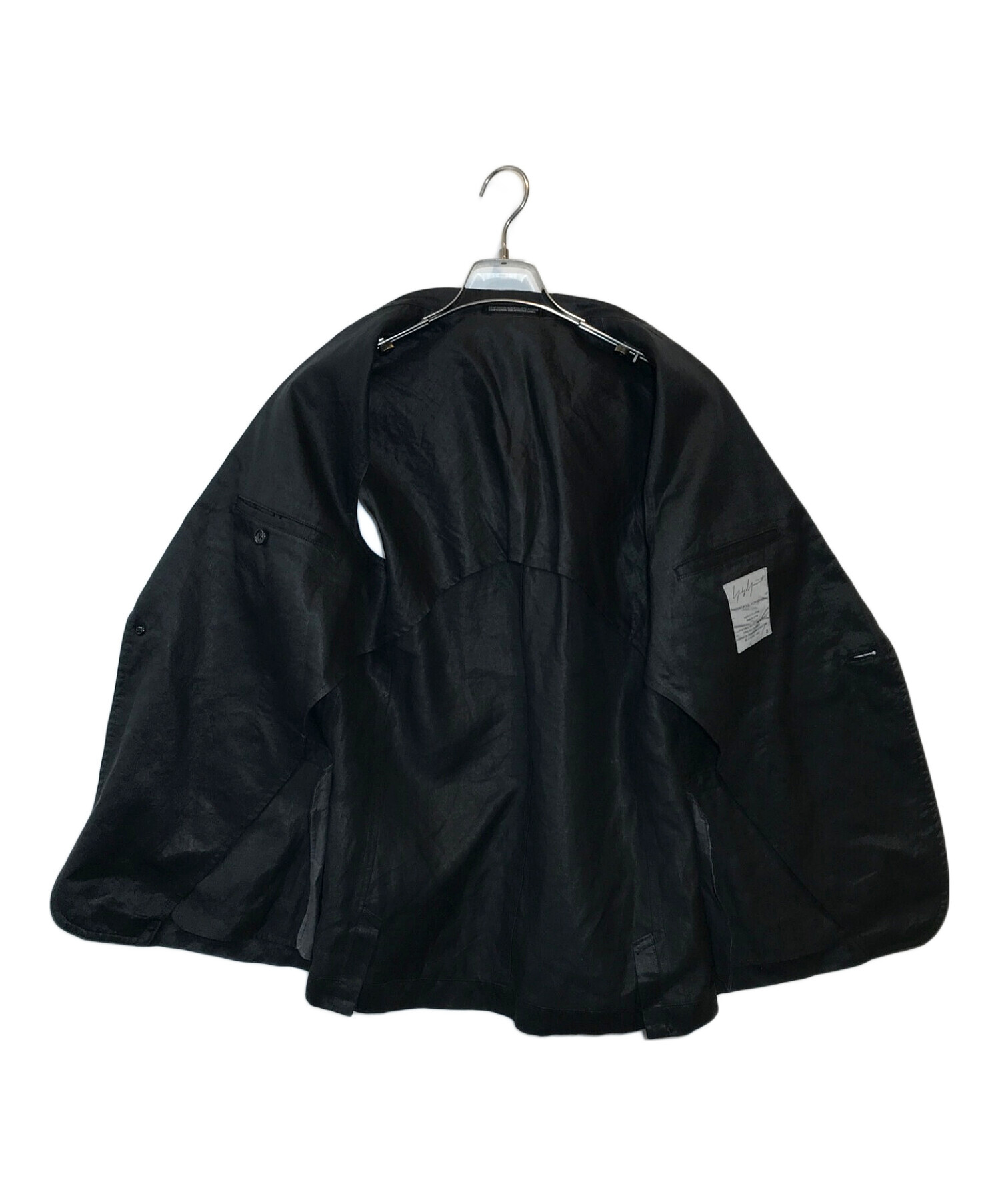 中古・古着通販】Yohji Yamamoto pour homme (ヨウジヤマモト プールオム) リネン1Bスリーブレスジャケット ブラック  サイズ:SIZE 2｜ブランド・古着通販 トレファク公式【TREFAC FASHION】スマホサイト