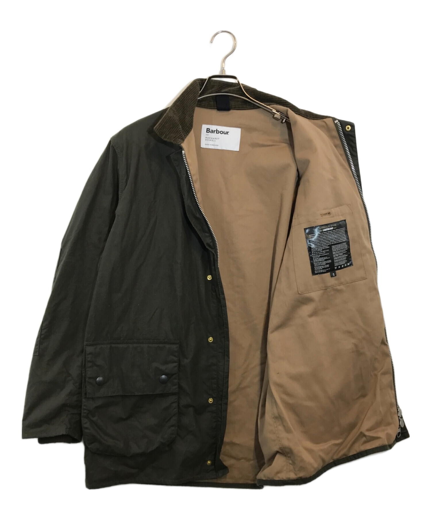 Barbour (バブアー) MARGARET HOWELL (マーガレットハウエル) オイルドジャケット カーキ サイズ:SIZE S