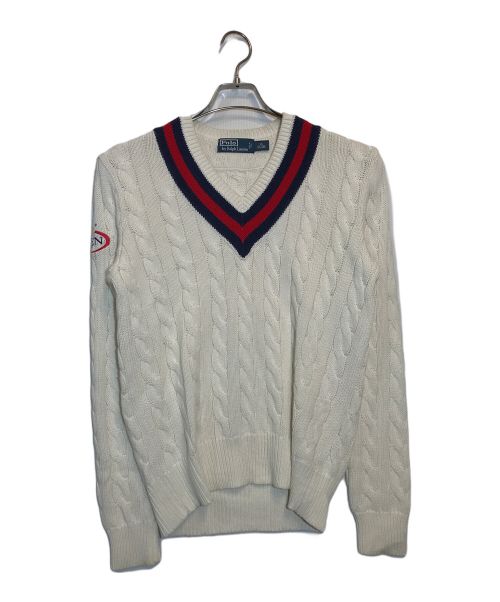 【中古・古着通販】POLO RALPH LAUREN (ポロ・ラルフローレン) チルデンセーター ベージュ サイズ:XS｜ブランド・古着通販  トレファク公式【TREFAC FASHION】スマホサイト