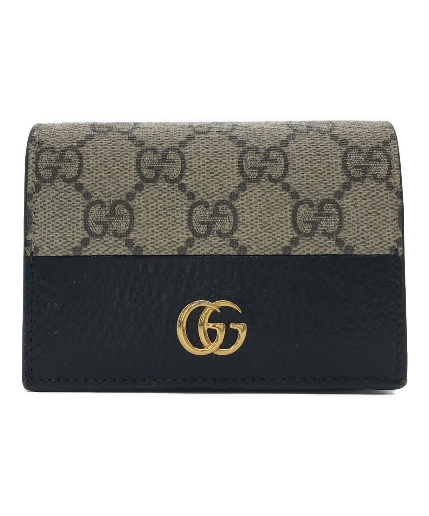 中古・古着通販】GUCCI (グッチ) カードケースウォレット ベージュ 